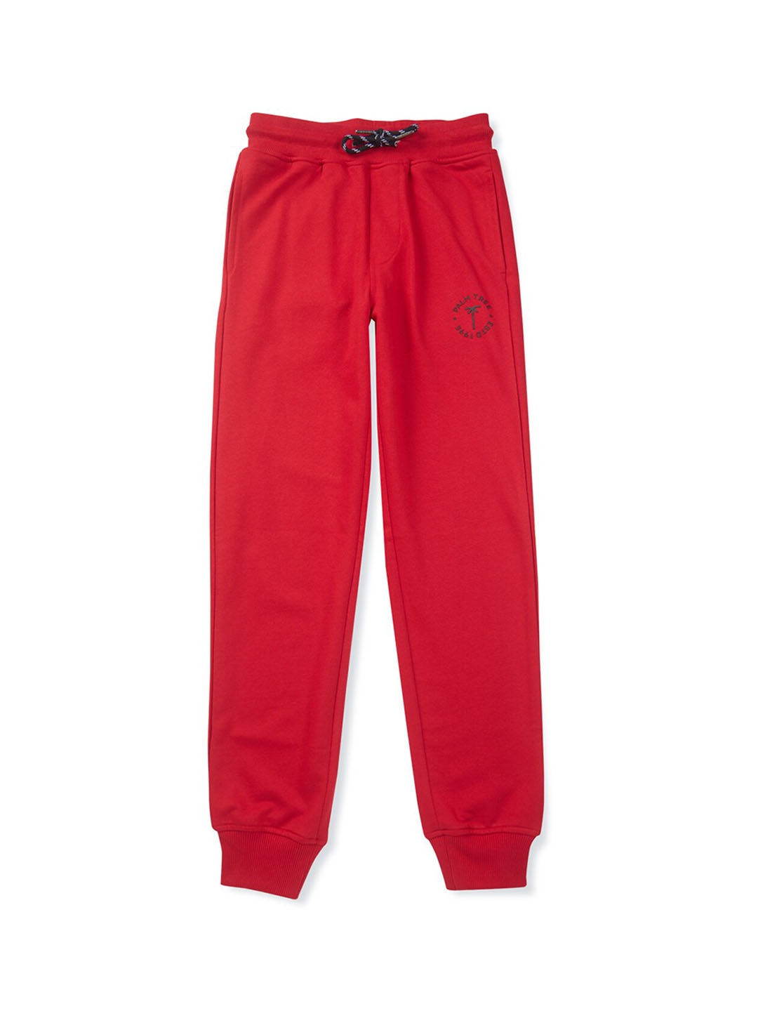 

Palm Tree Boys Regular-Fit Cotton Joggers, Red