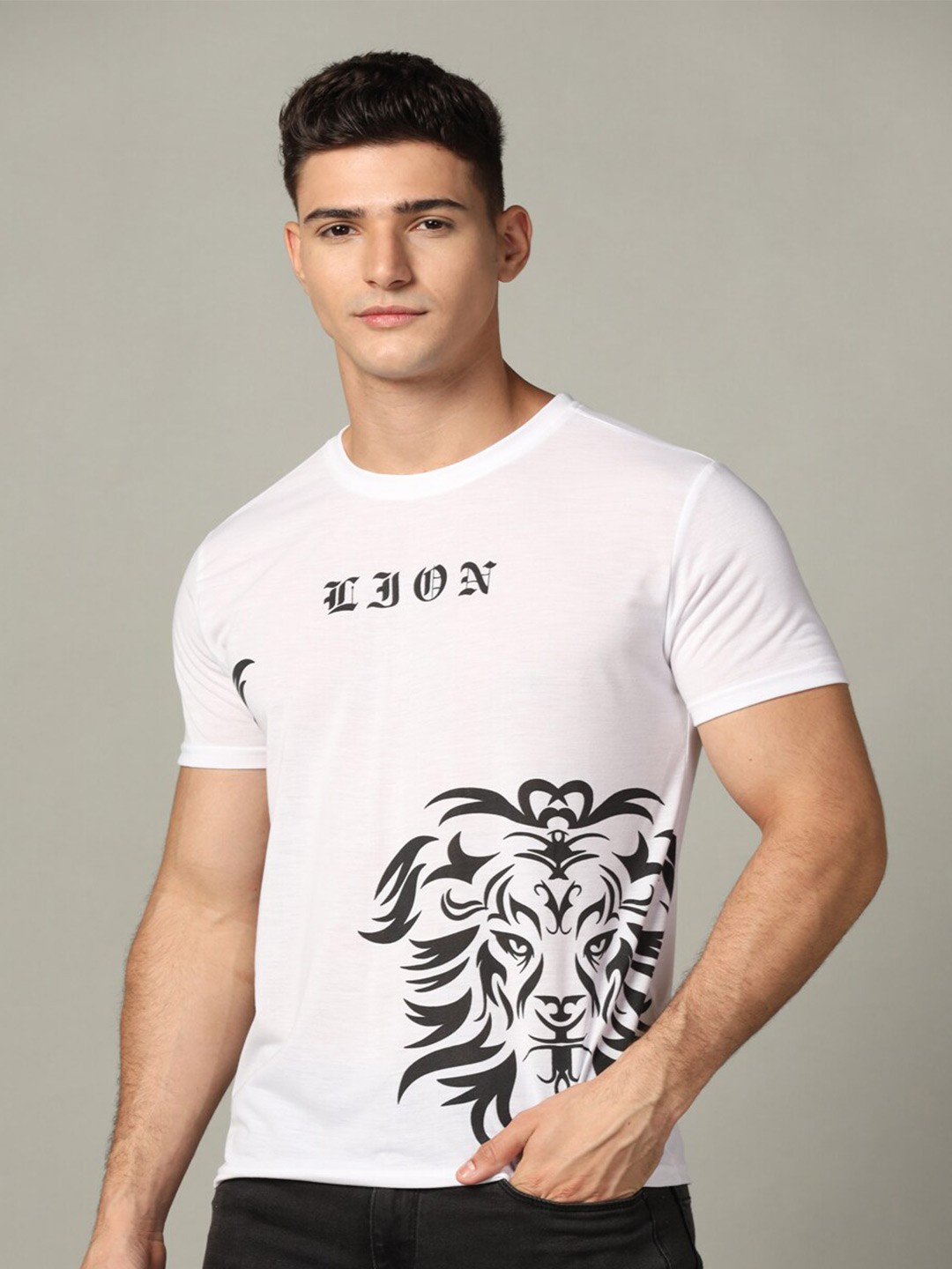 

INKKR Graphic Printed T-shirt, White