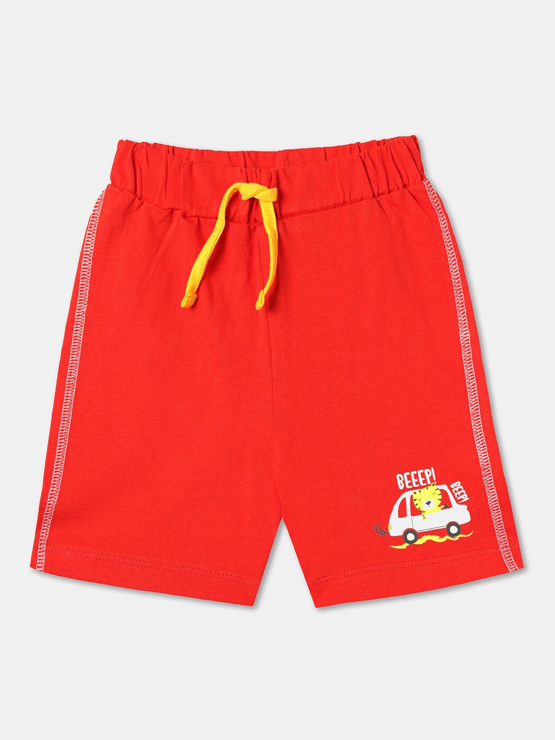 

R&B Boys Mid-Rise Casual Shorts, Red