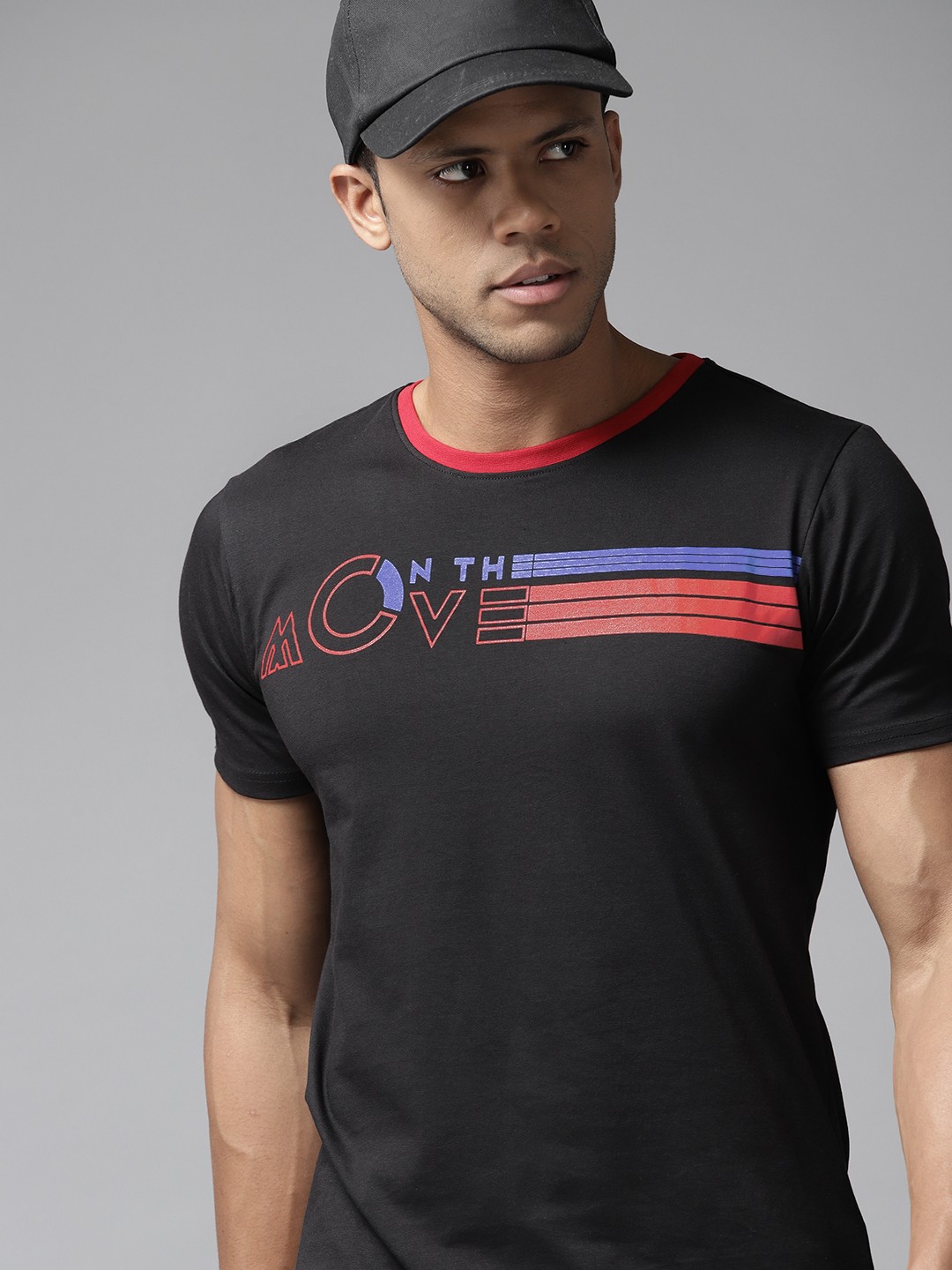 

Prowl Typography Printed T-shirt, Black