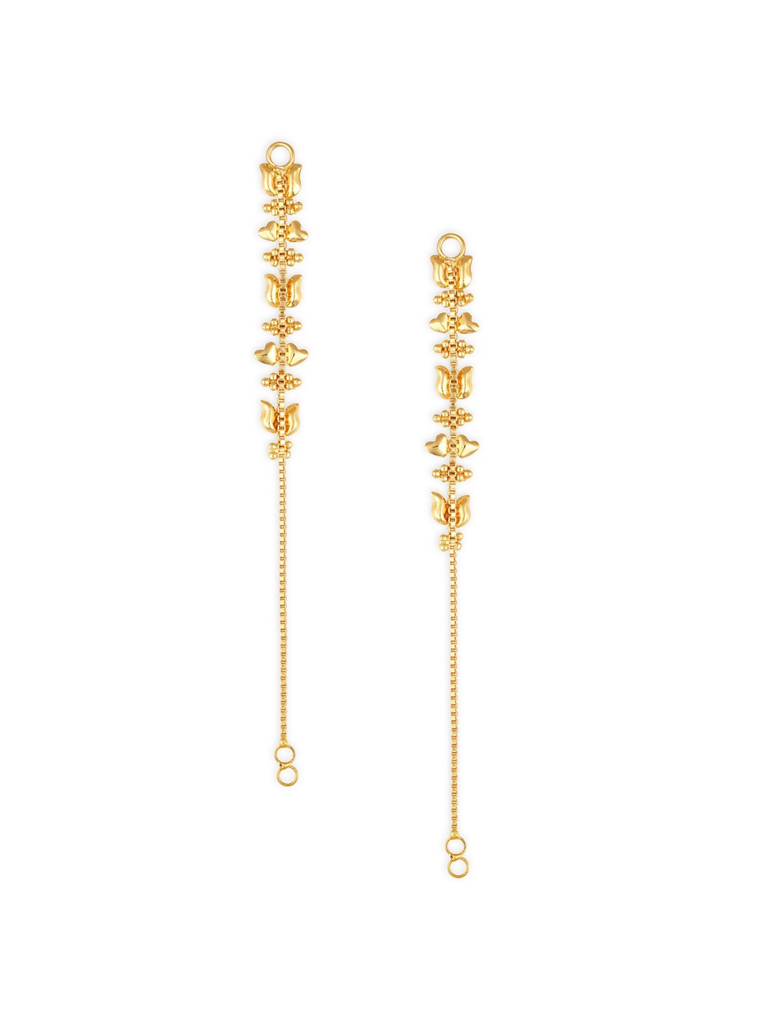 

Vighnaharta Gold-Plated Classic Ear Cuff Earrings