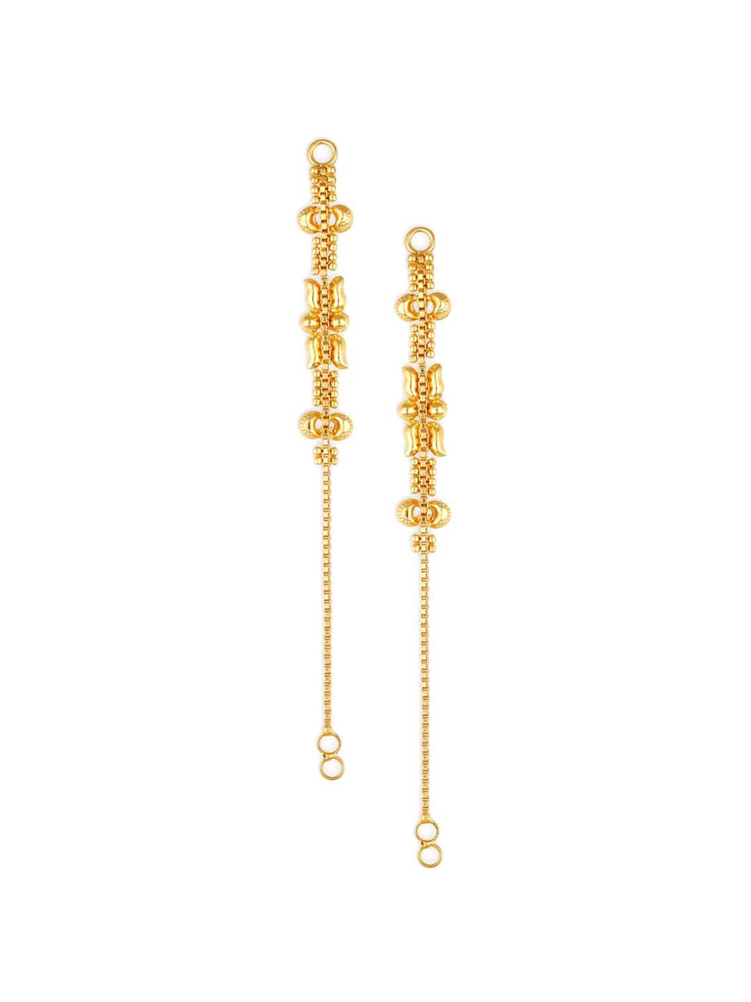 

Vighnaharta Gold-Plated Classic Ear Cuff Earrings