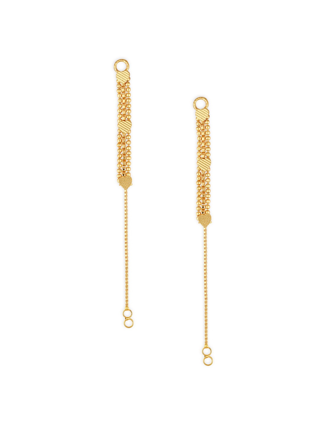 

Vighnaharta Gold-Toned Classic Ear Cuff Earrings