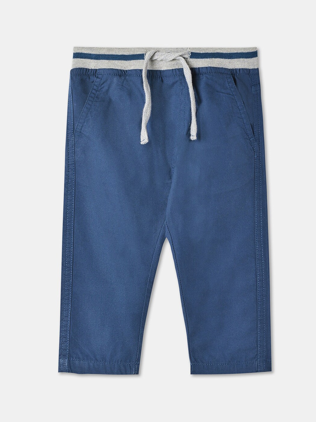 

R&B Infant Boys Mid-Rise Cotton Trousers, Blue