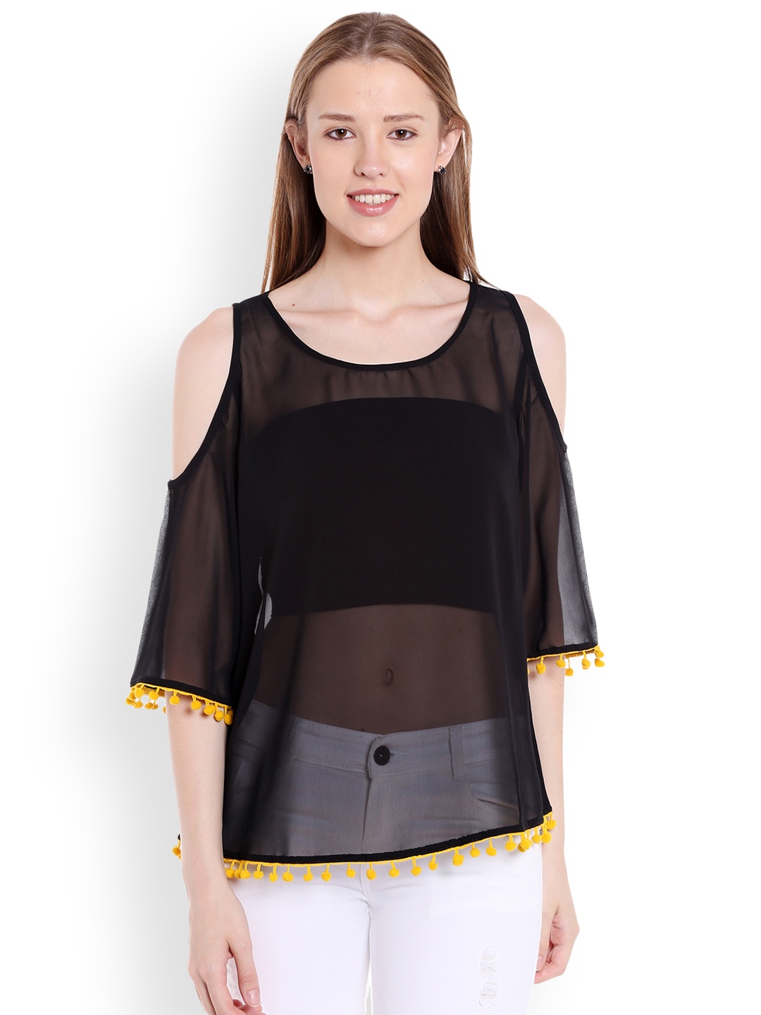

Globus Women Black Solid Top