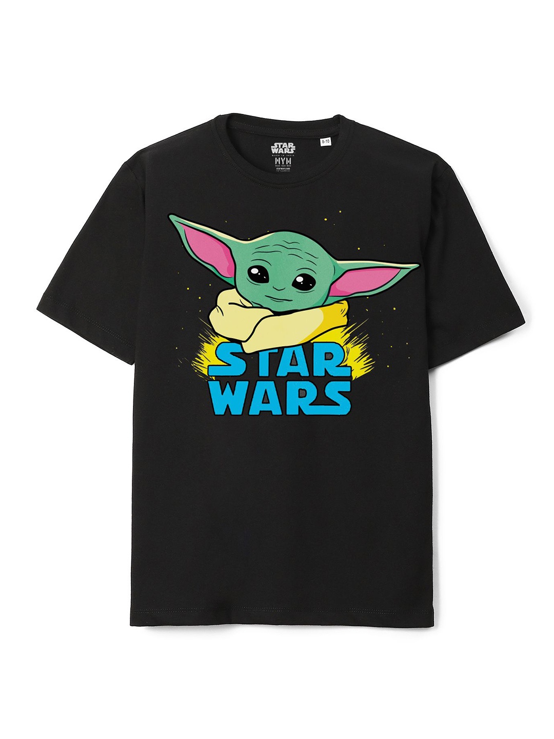 

Wear Your Mind Boys Star Wars Graphic Printed Oversized Cotton T-shirt, Black