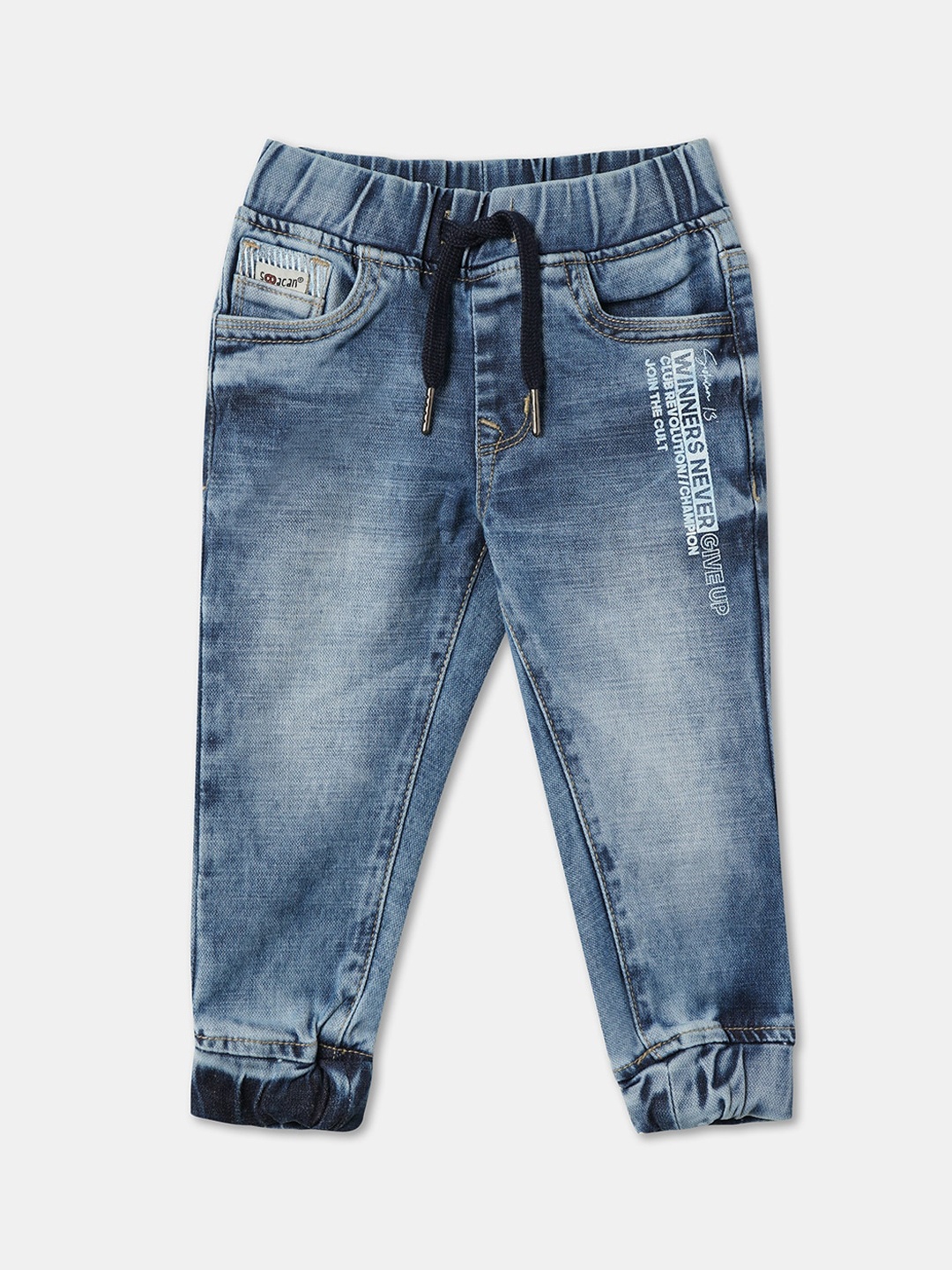 

R&B Boys Blue Relaxed Fit Heavy Fade Cotton Jeans