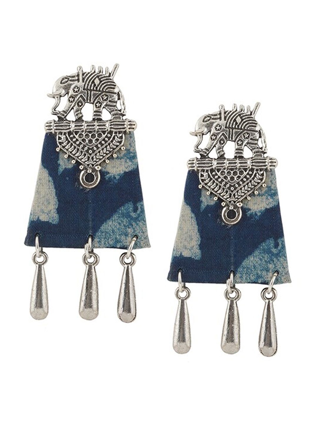 

TEEJH Contemporary Drop Earrings, Silver