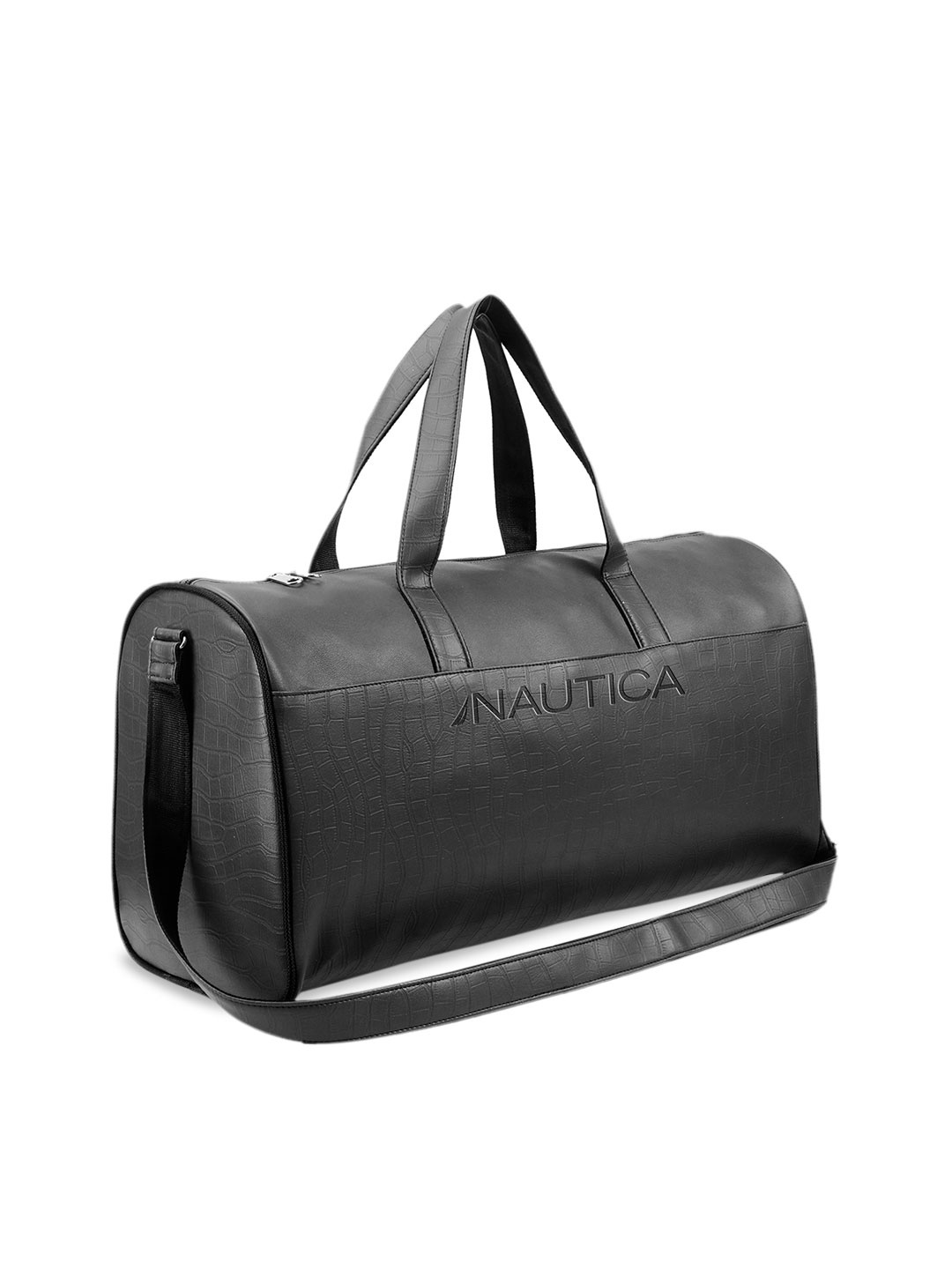

Nautica Leatherette Duffel Bag, Black