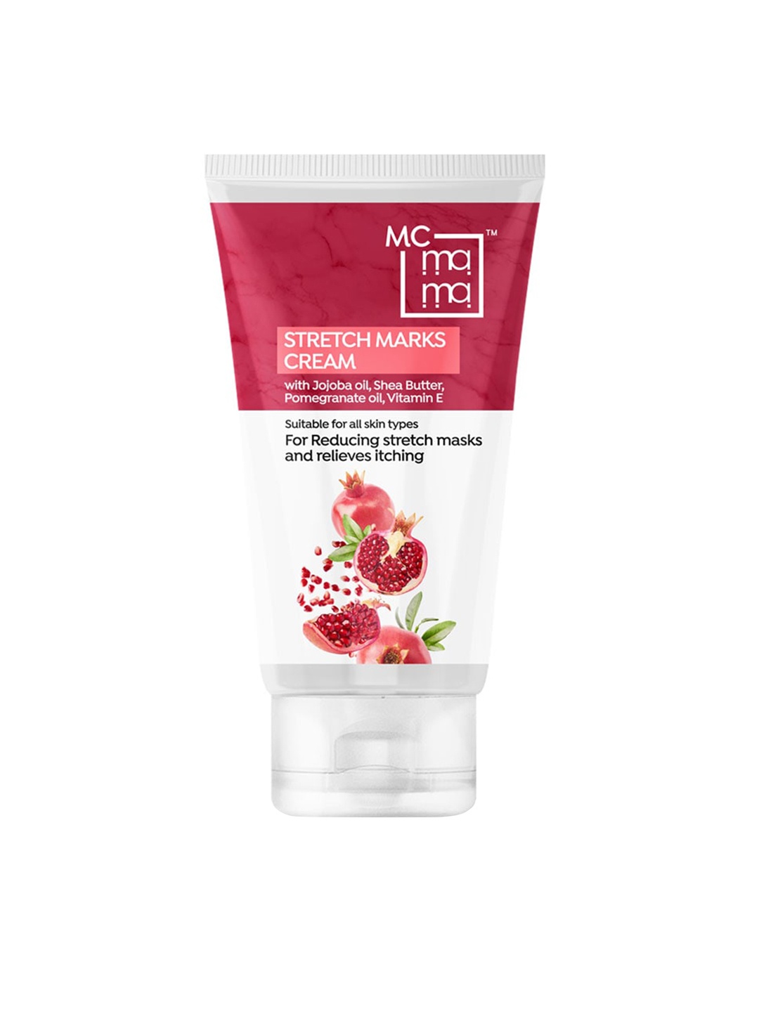 

BeautyRelay London Mcmama Stretch Marks Cream with Jojoba Oil+Shea Butter+Vit E - 60 g, Off white