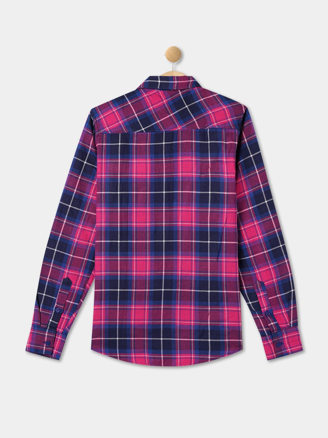 

R&B Boys Tartan Checks Cotton Casual Shirt, Red