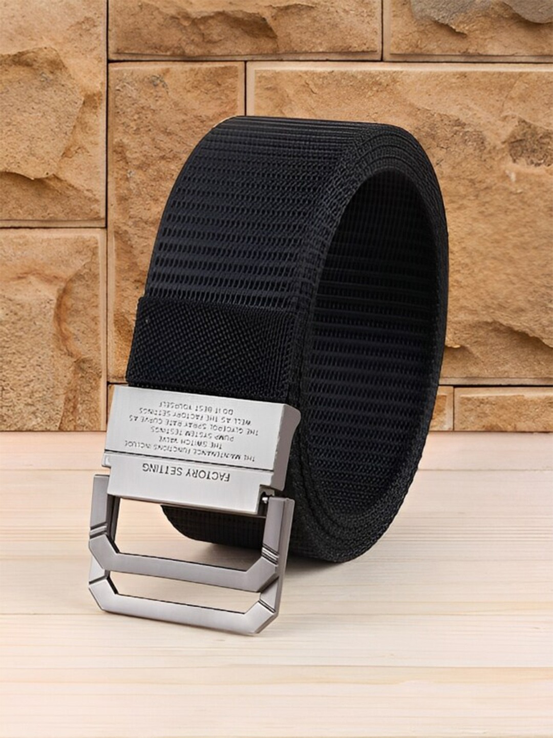 

Kastner Men Textured Canvas Belt, Black
