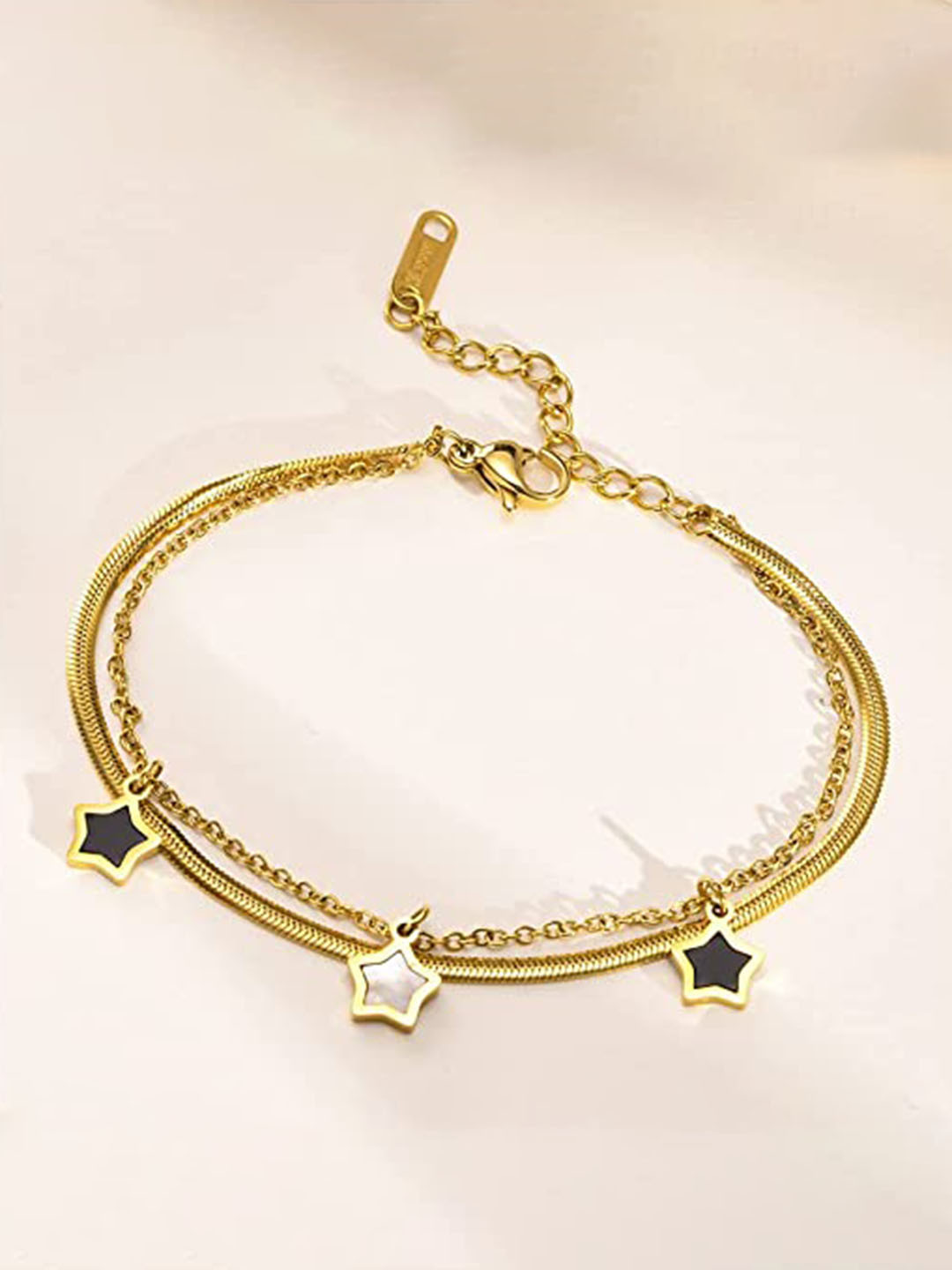 

VIEN Gold-Plated Charm Bracelet