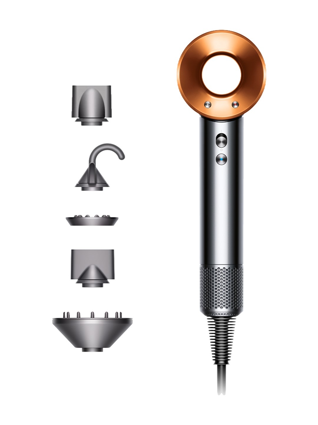 

dyson Supersonic Hair Dryer with Magnetic Styling Attachments - Nickel/Copper