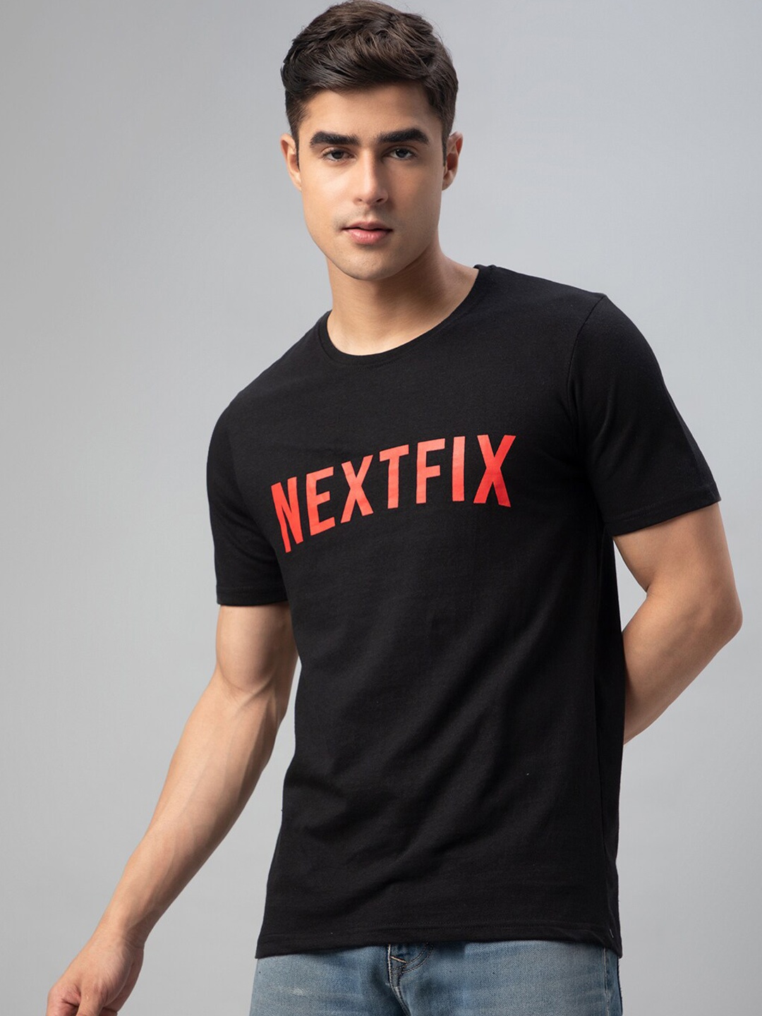 

FTX Typography Printed T-shirt, Black