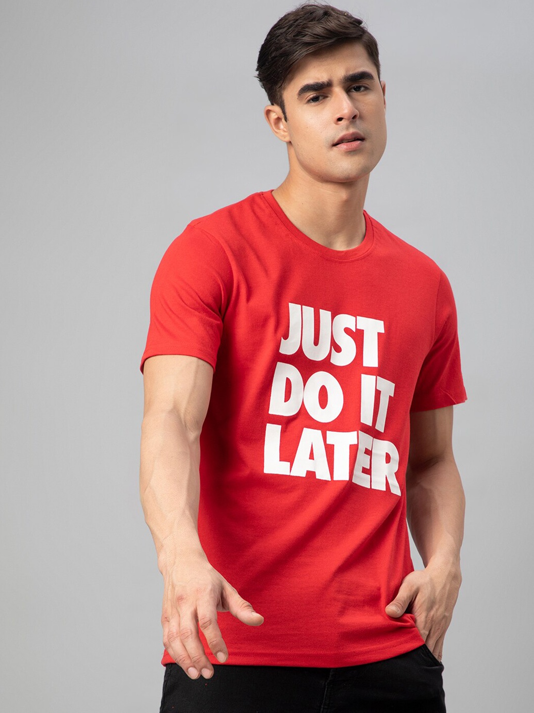 

FTX Typography Printed T-shirt, Red