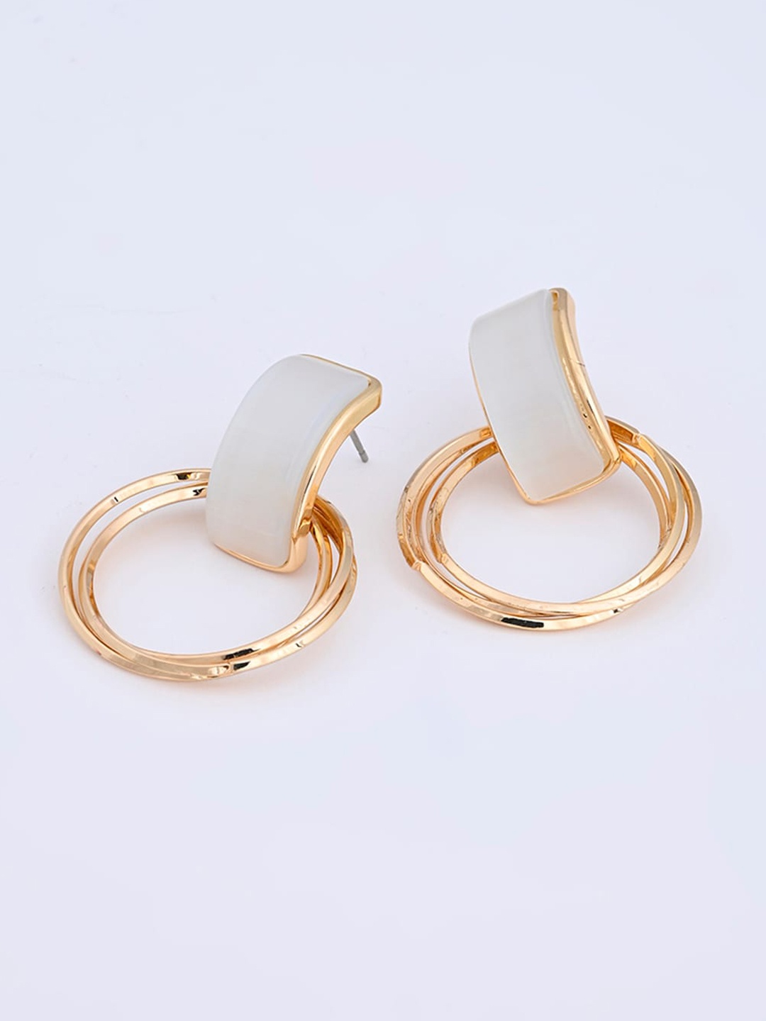 

XPNSV Gold-Plated Geometric Shaped Drop Earrings