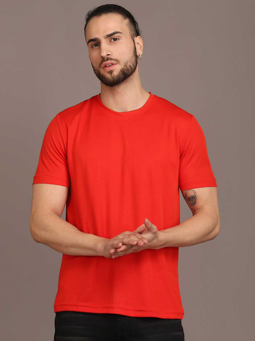 

INKKR Knitted T-Shirt, Red