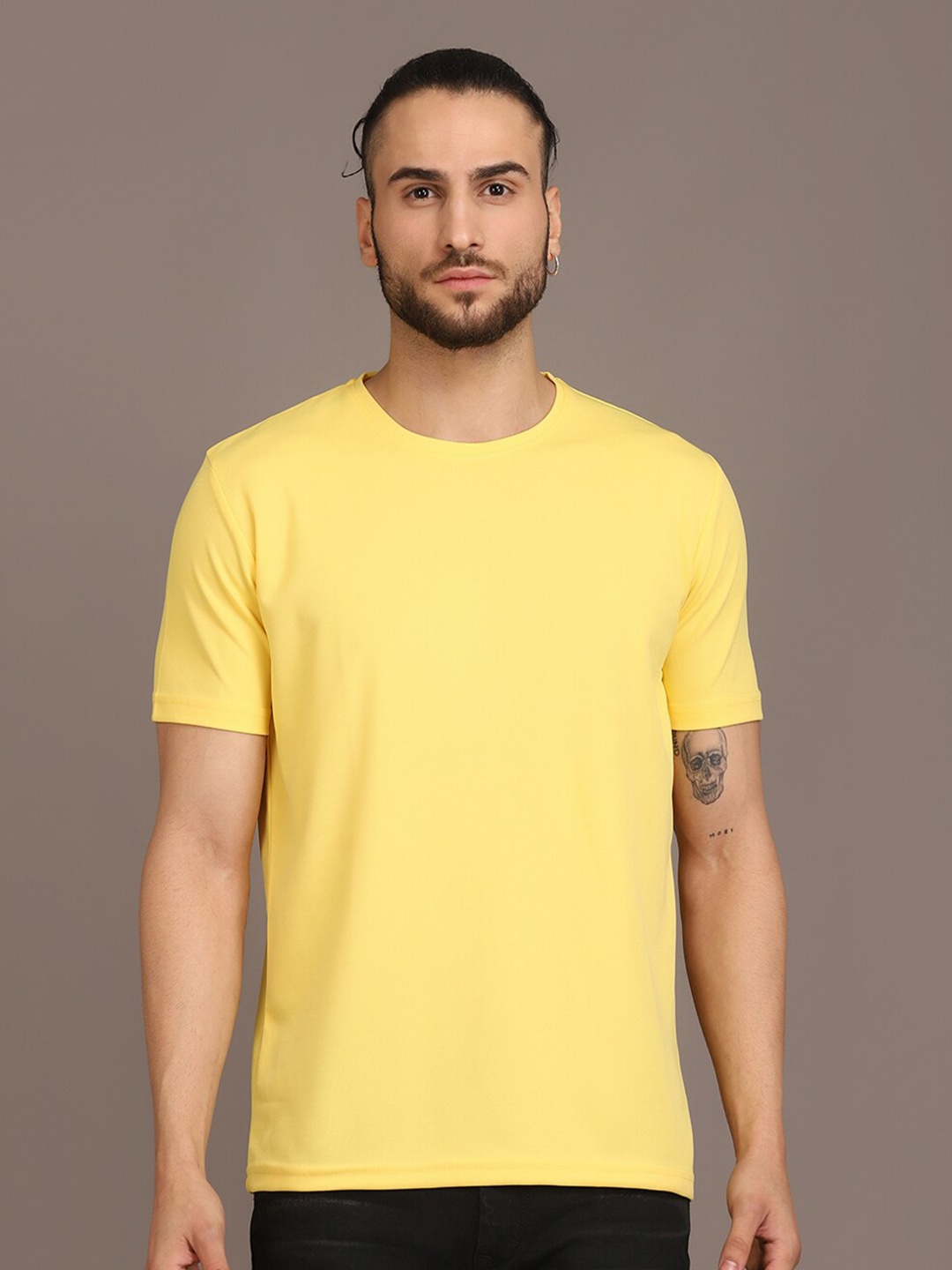 

INKKR Knitted T-Shirt, Yellow