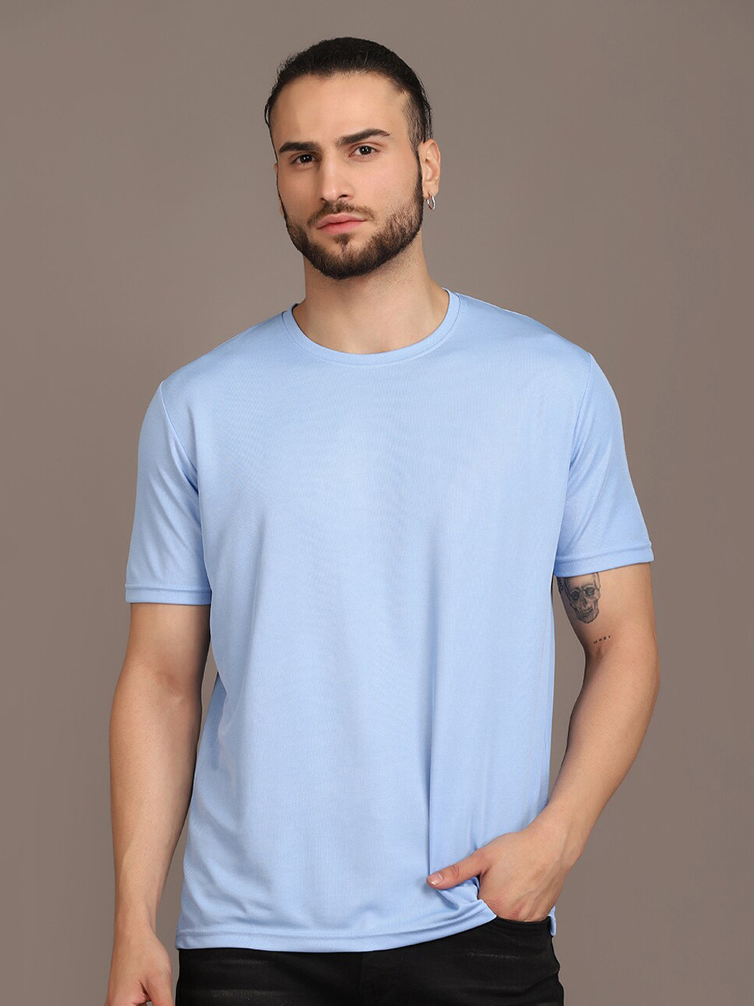 

INKKR Knitted T-Shirt, Blue