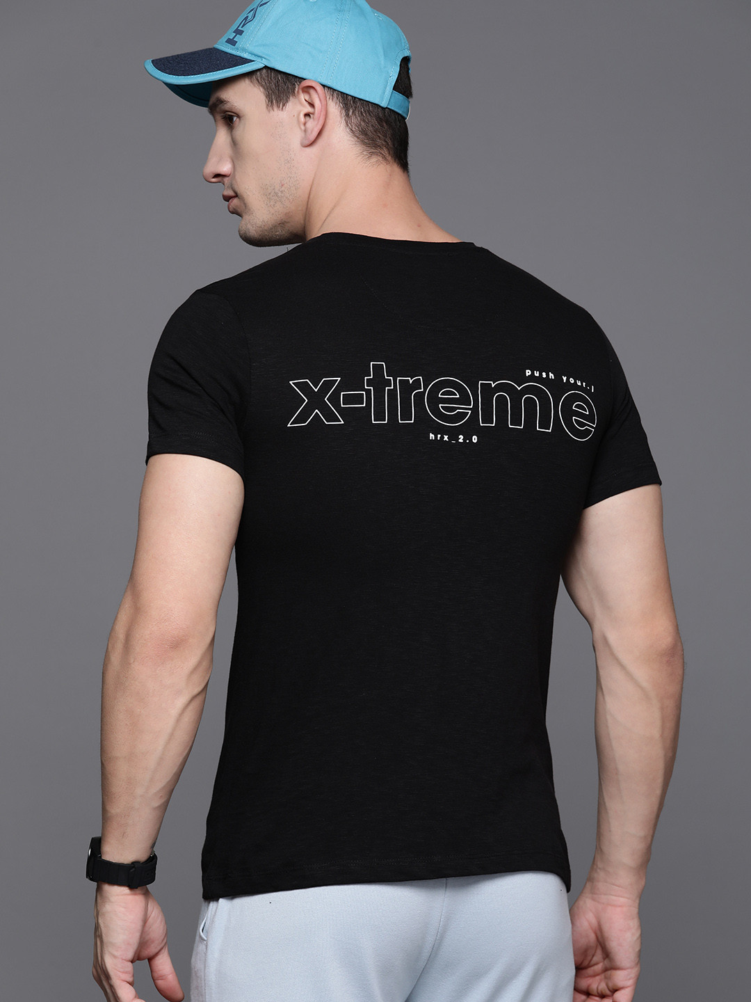 

HRX by Hrithik Roshan Lifestyle Printed T-shirt, Black
