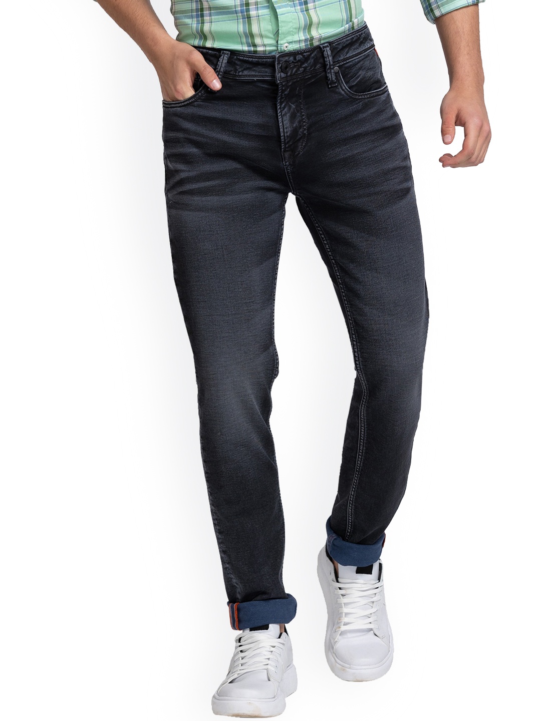 

Killer Men Mid-Rise Slim Fit Heavy Fade Stretchable Jeans, Blue