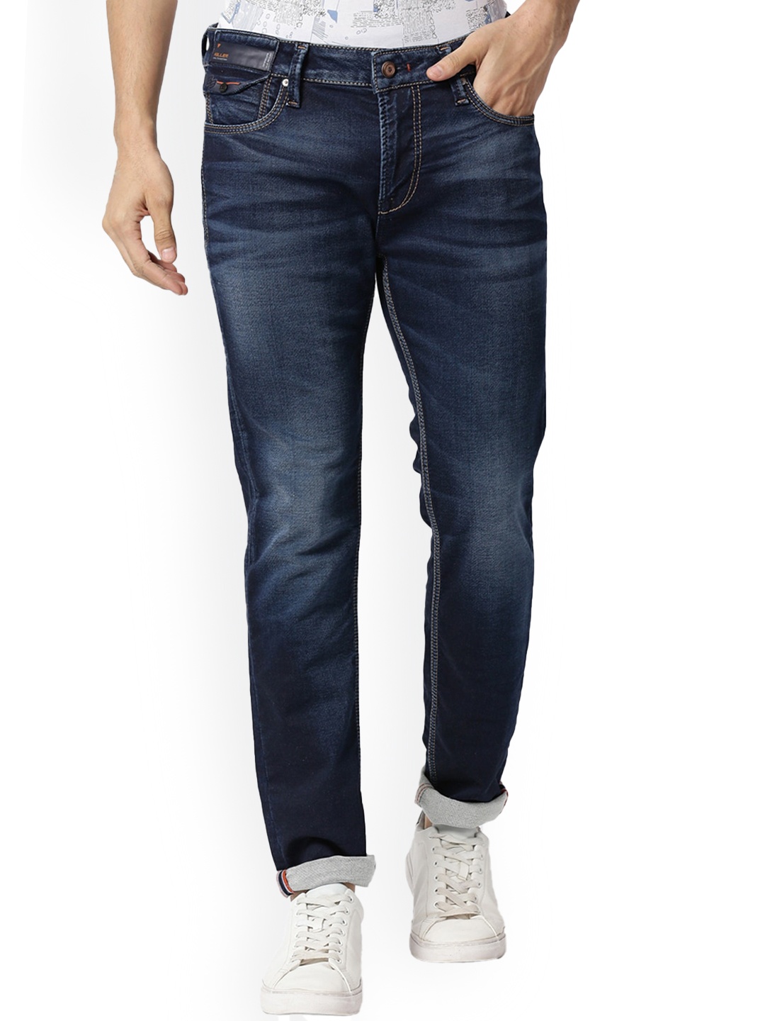 

Killer Men Skinny Fit Light Fade Stretchable Jeans, Blue