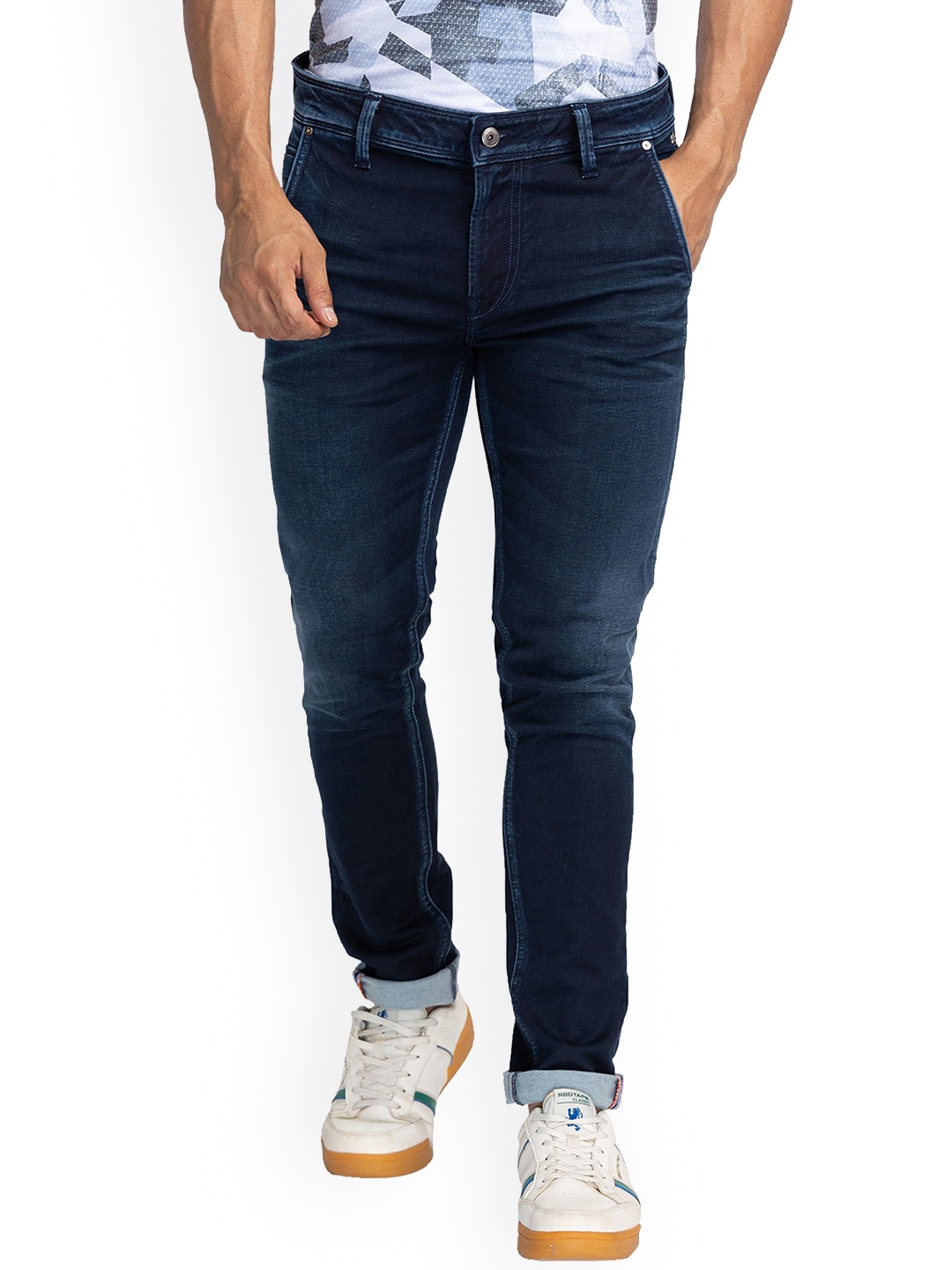 

Killer Men Slim Fit Light Fade Stretchable Jeans, Blue