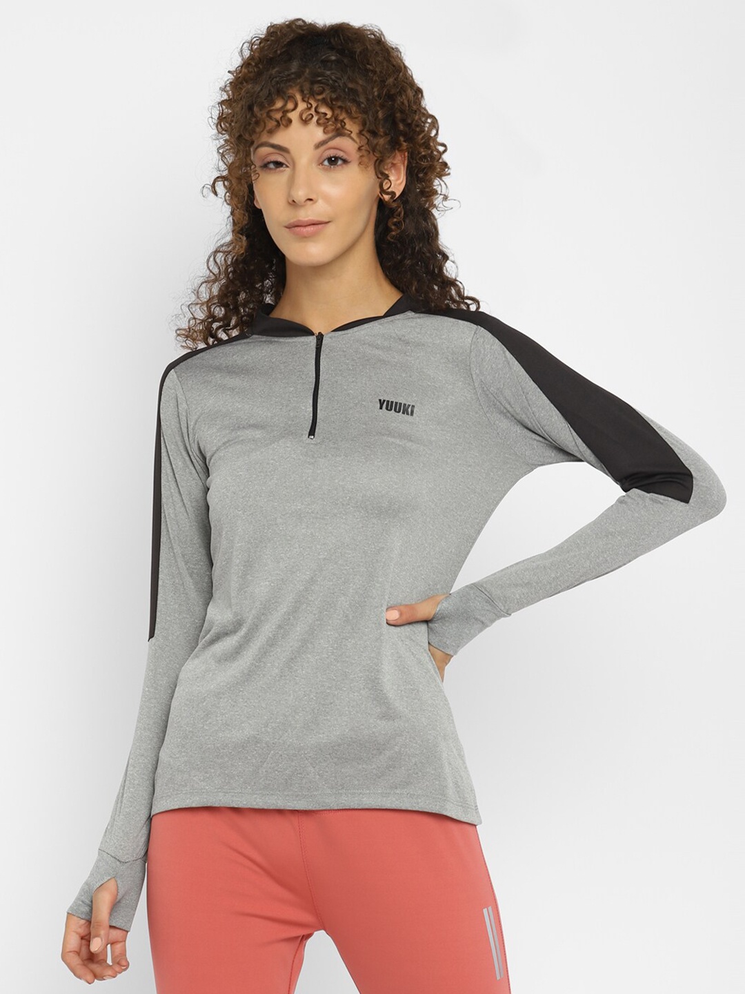 

Yuuki Antimicrobial T-shirt, Grey melange
