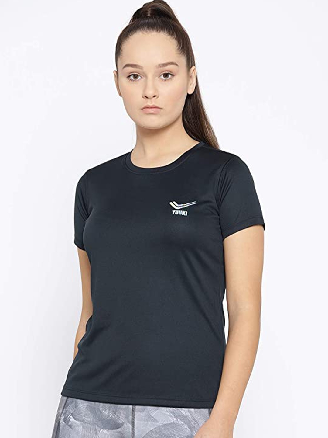 

Yuuki Antimicrobial Round Neck T-shirt, Black