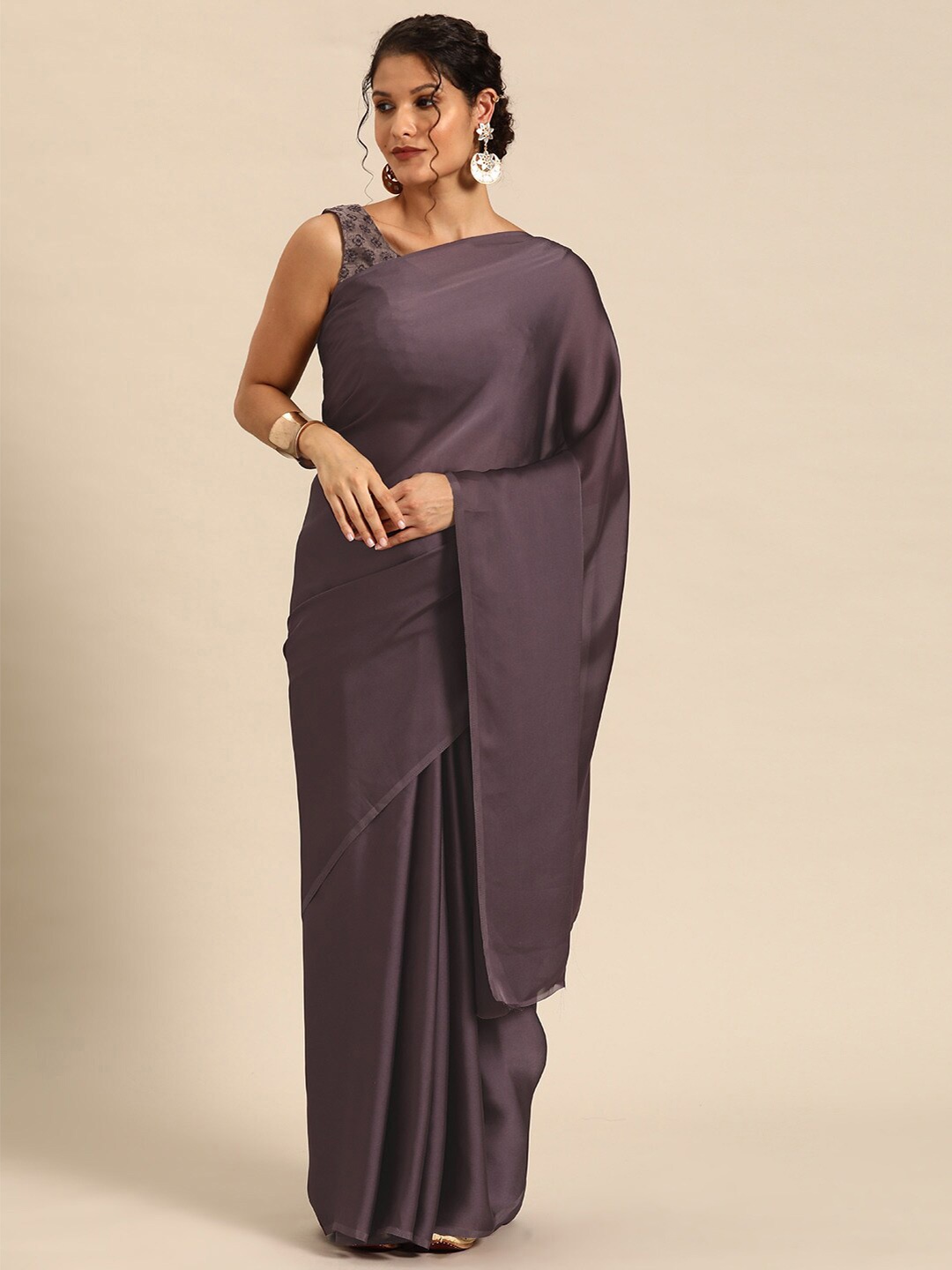 

Pisara Pure Georgette Saree, Purple