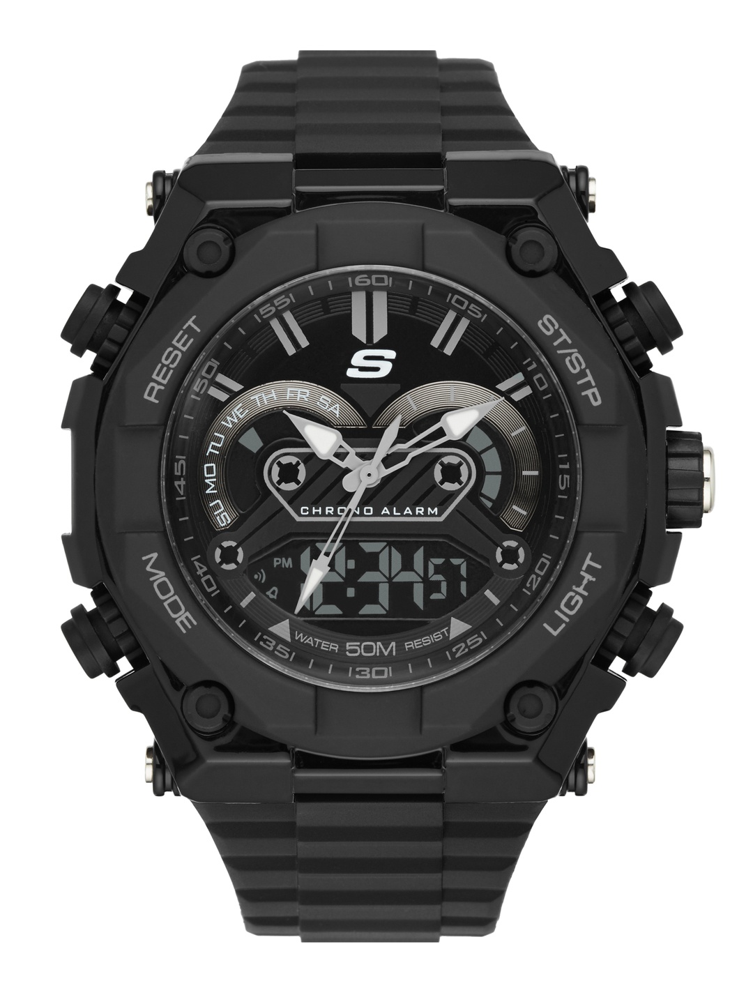 

Skechers Men El Segundo Multifunction Analogue and Digital Watch SR1042, Black