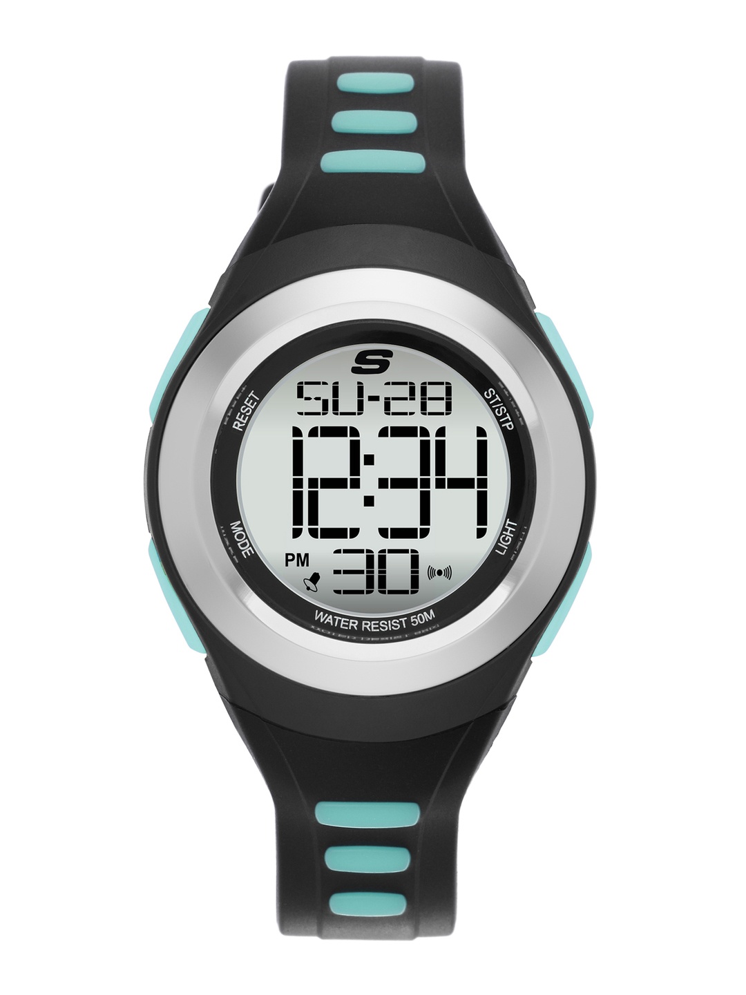 

Skechers Women Tennyson Two Tone Digital Watch SR2020, Black