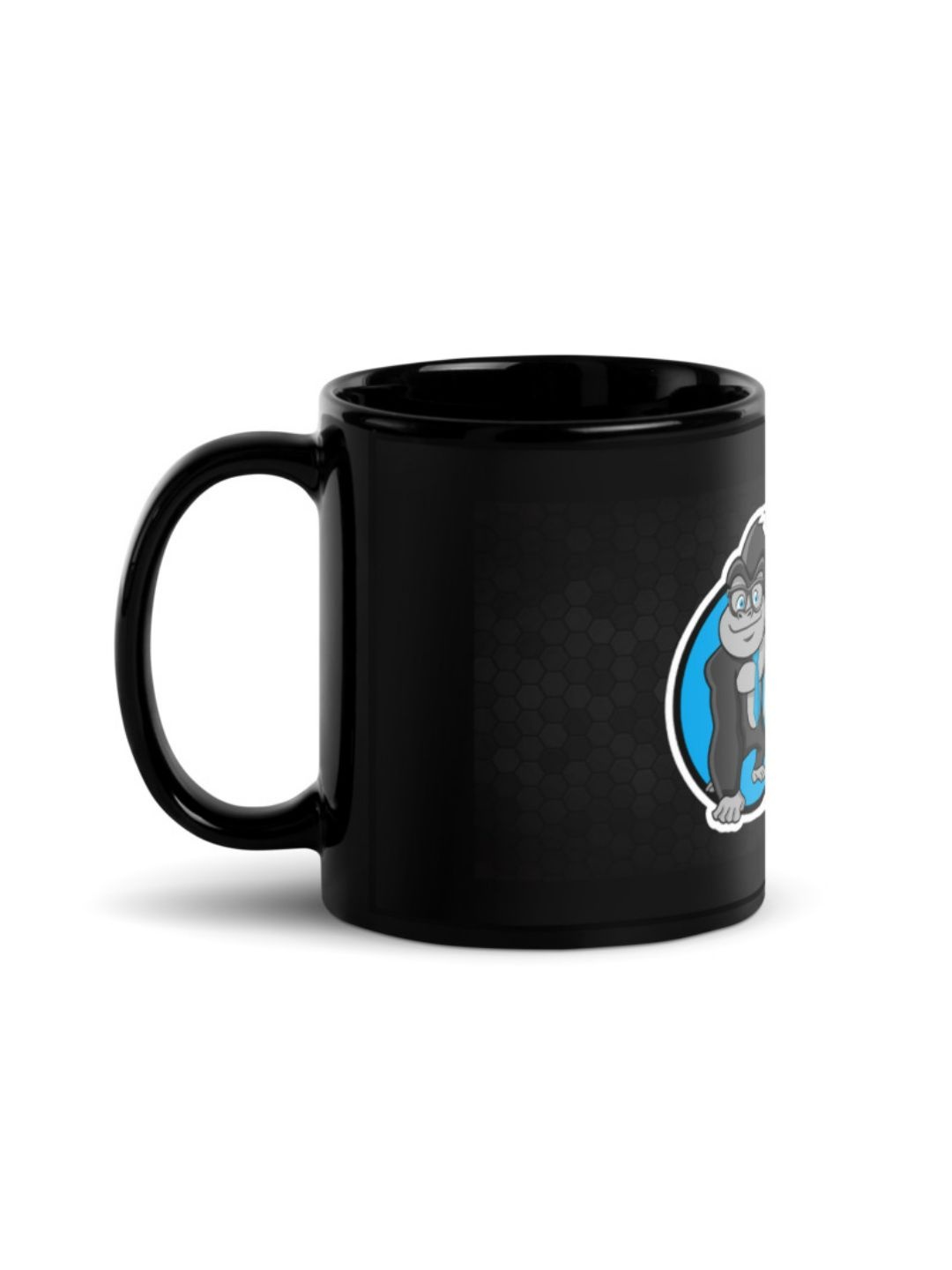 

RISH Black & Blue Printed Ceramic Glossy Coffee Mug 325 ml