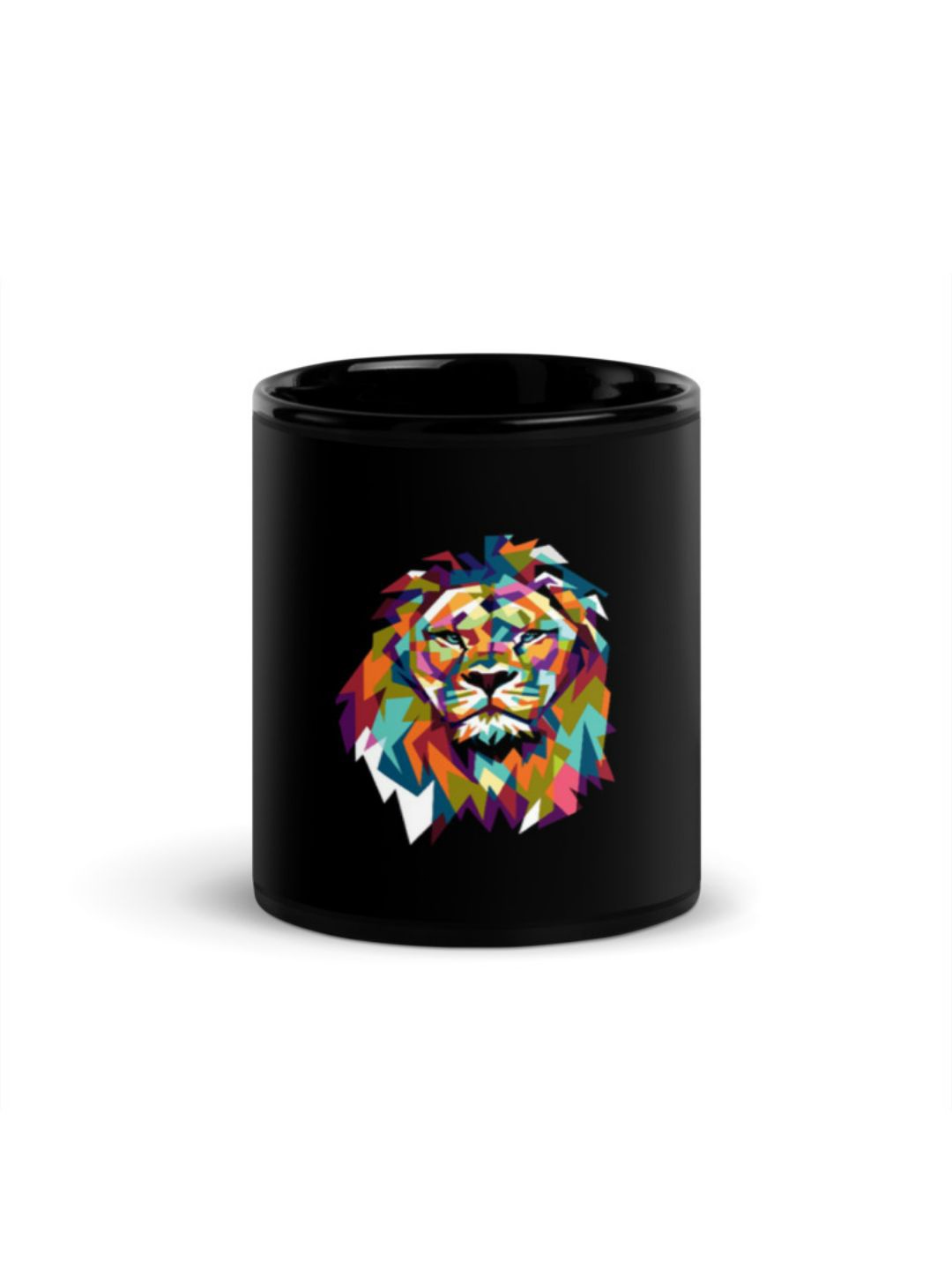 

RISH Black Lion Printed Ceramic Glossy Coffee Mug - 325 ML