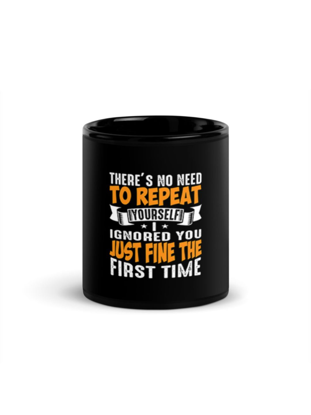 

RISH Black & Yellow Printed Ceramic Glossy Mug-325ml