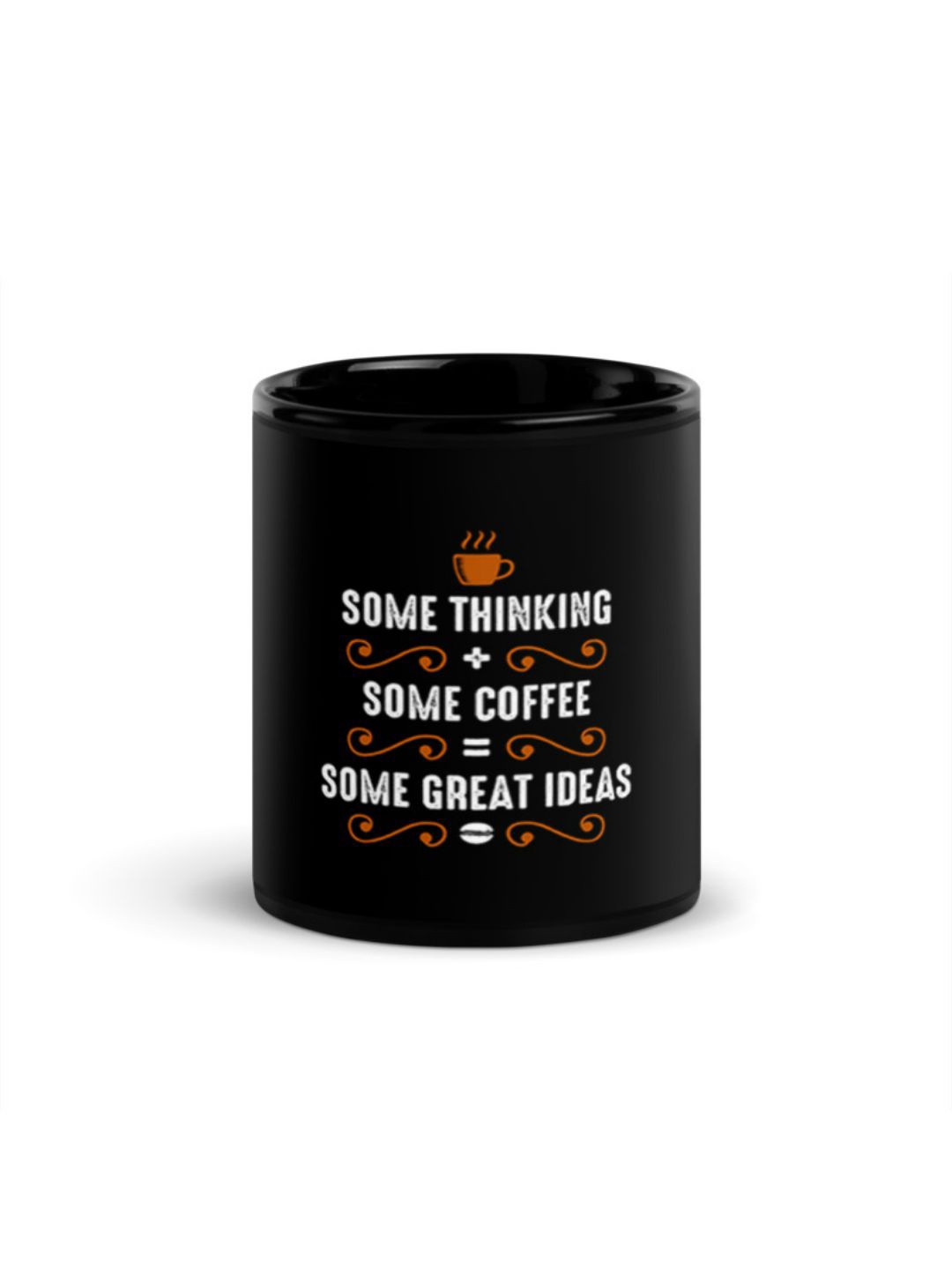 

RISH Black & White Printed Ceramic Glossy Coffee Mug 325 ml