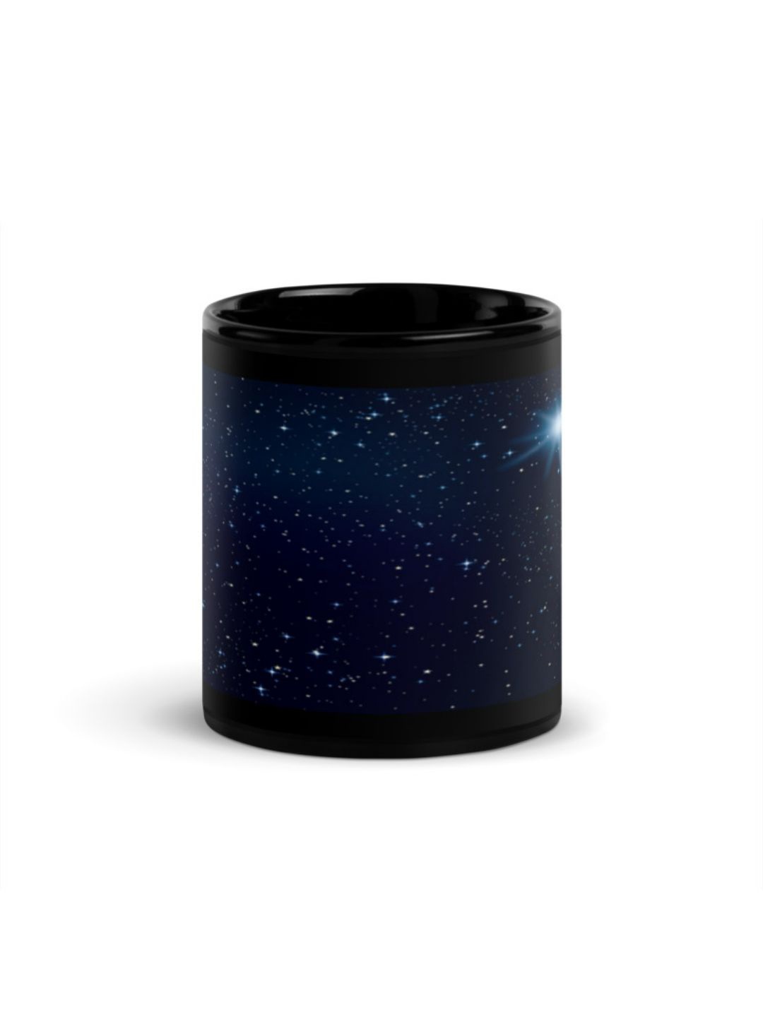 

RISH Black & Blue Printed Ceramic Glossy Coffee Mug 325 ml