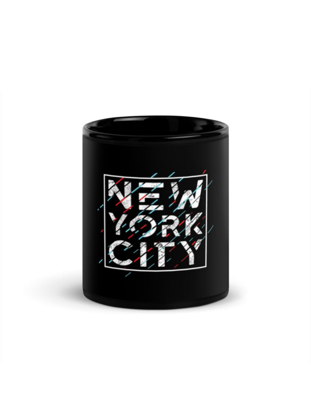 

RISH Black & White Printed Ceramic Glossy Coffee Mug 325 ml