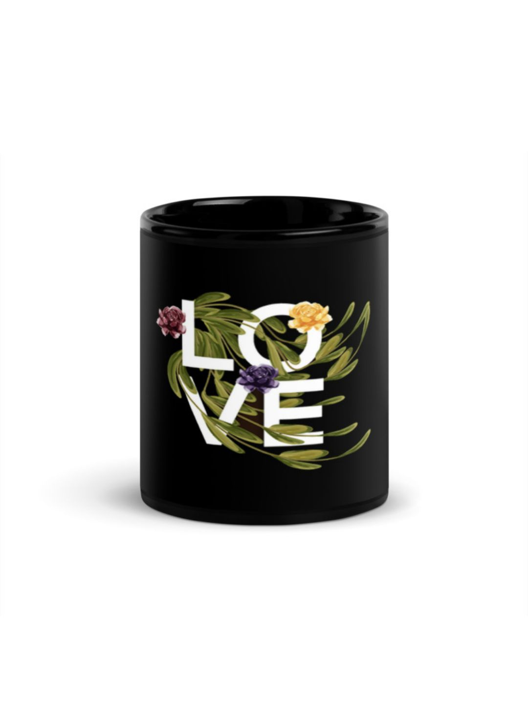 

RISH Black & White Printed Ceramic Glossy Coffee Mug 325 ml