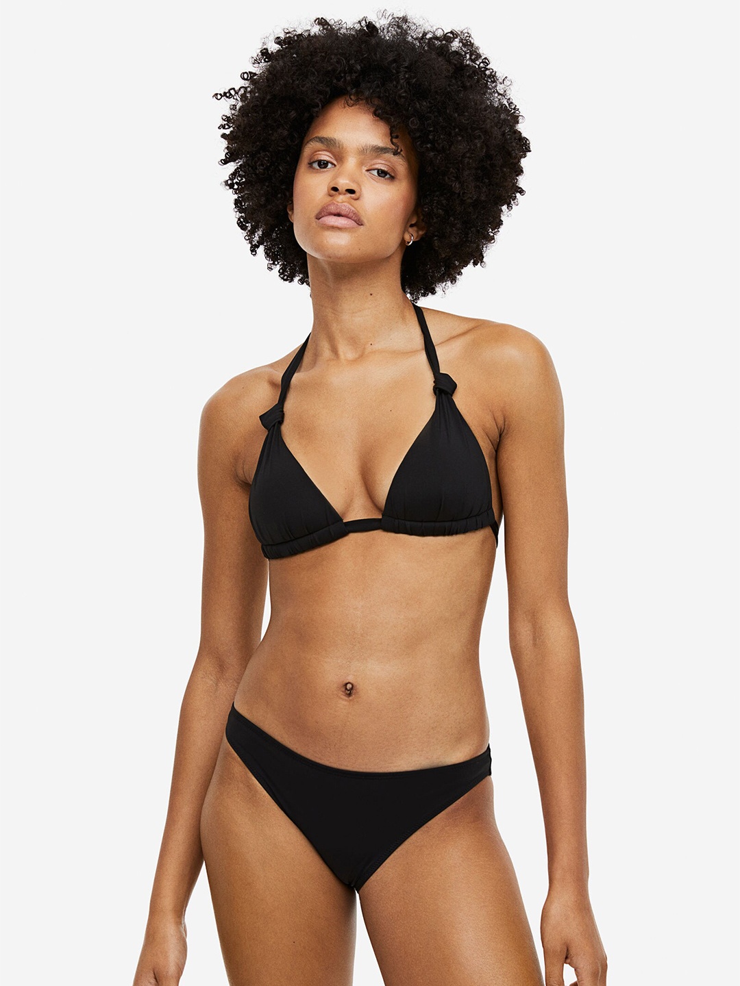 

H&M Women Triangle Bikini Push Up Bra, Black