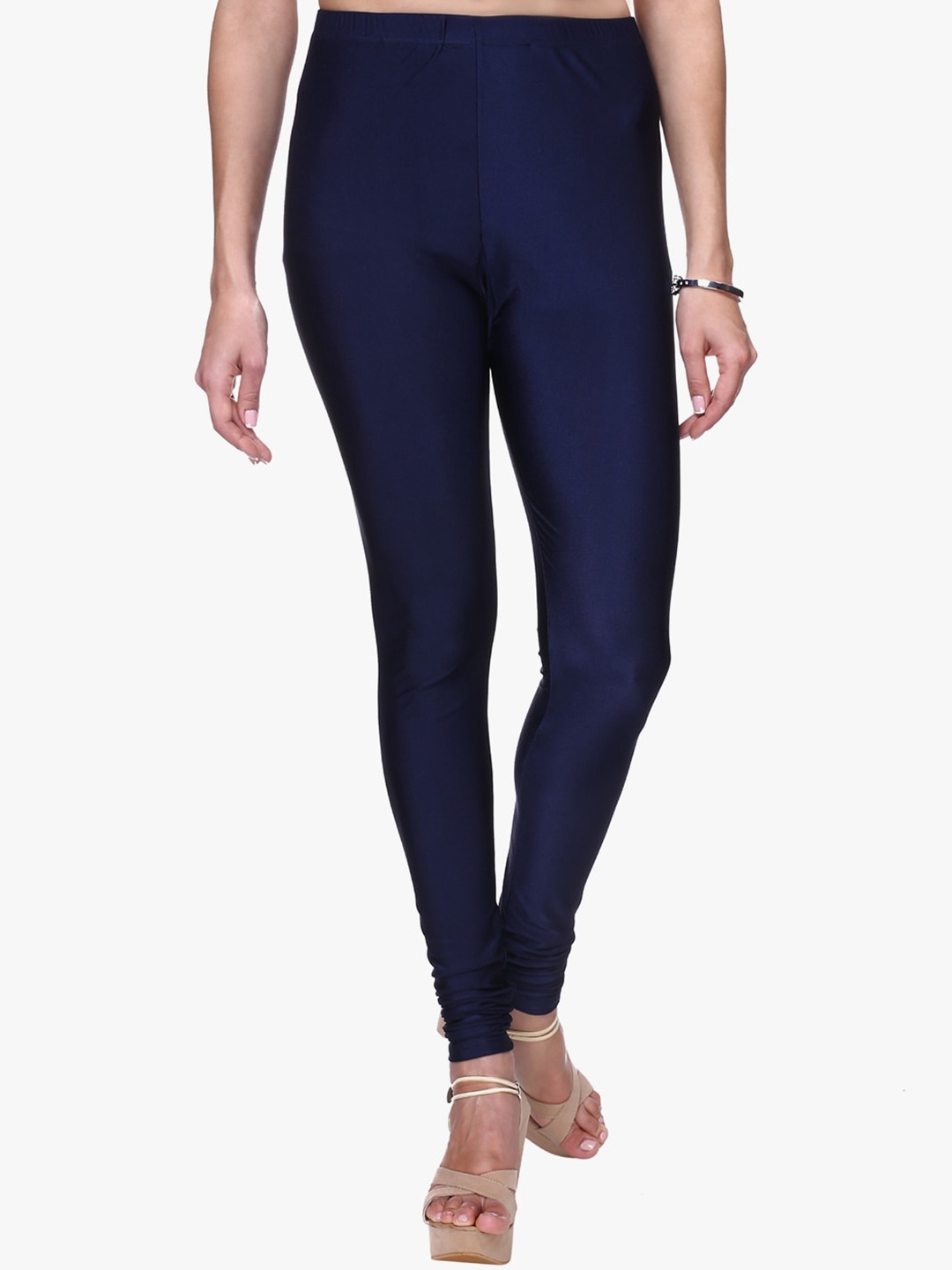 

TRASA Churidar-Length Shining Leggings, Navy blue