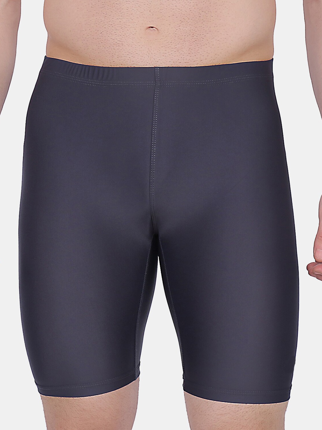 

FILMAX ORIGINALS Skinny Fit High-Rise Cycling Sports Shorts, Grey