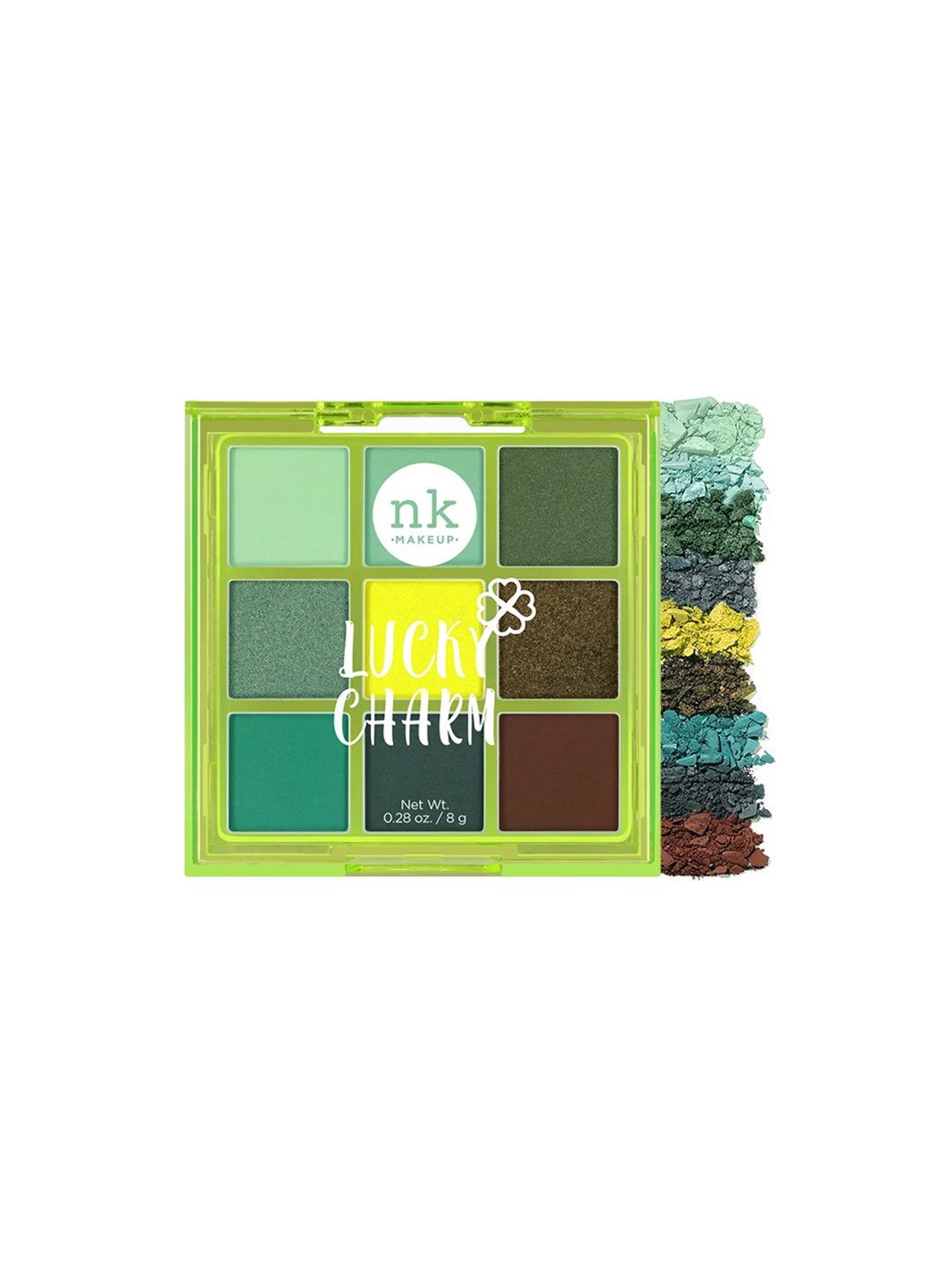

Nicka K Pop Neon Nine Color Eyeshadow Palette - Lucky Charm, Green