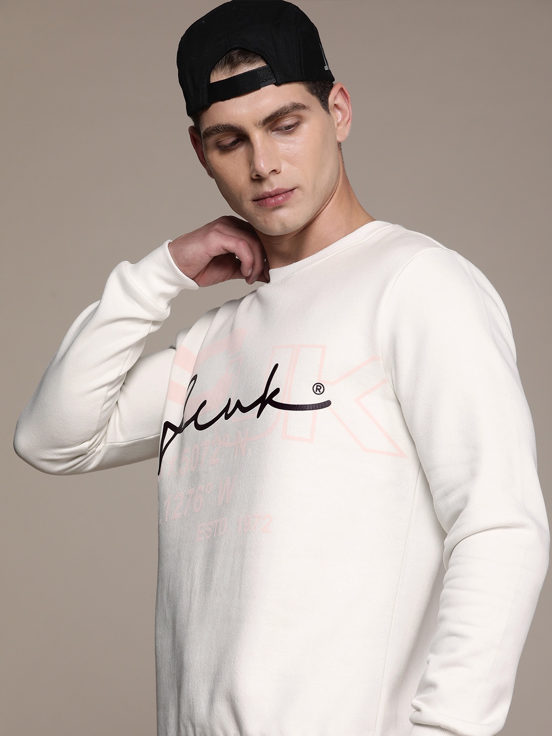 

FCUK Brand Logo Printed Sweatshirt, White