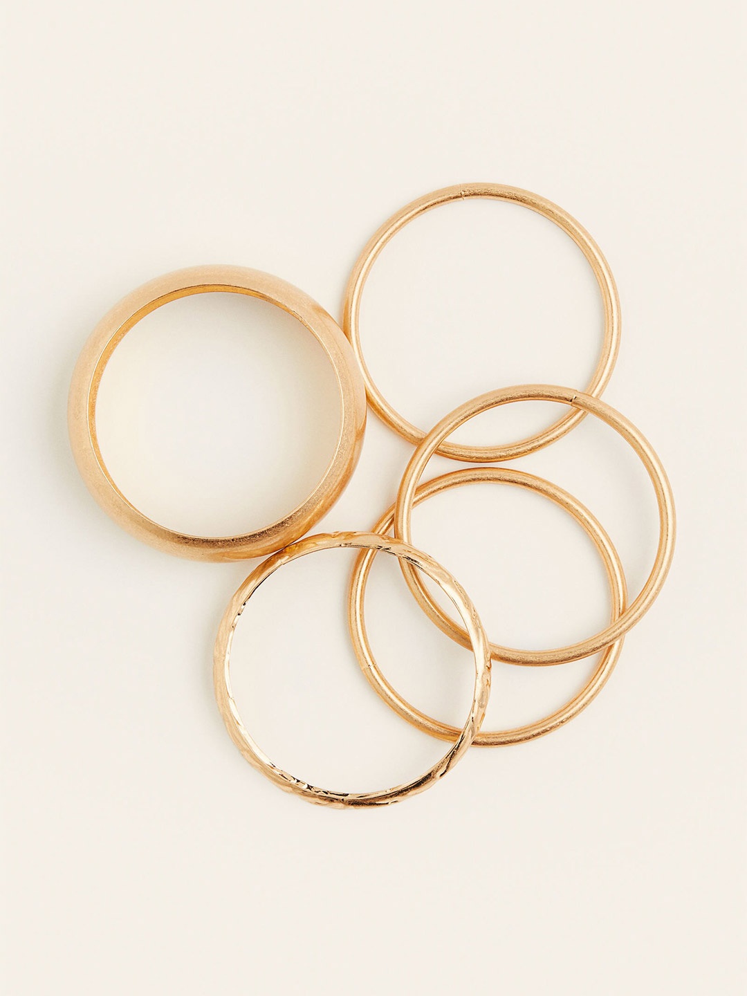 

H&M Set Of 5 Bangles, Gold