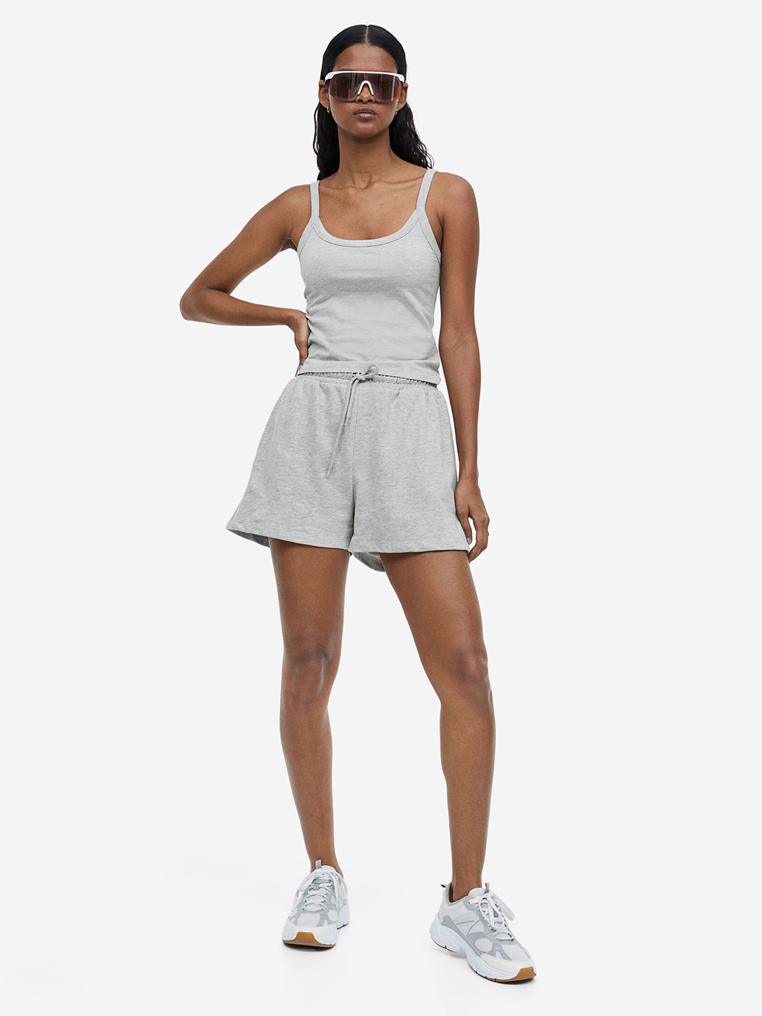 

H&M Cotton Vest Top, Grey