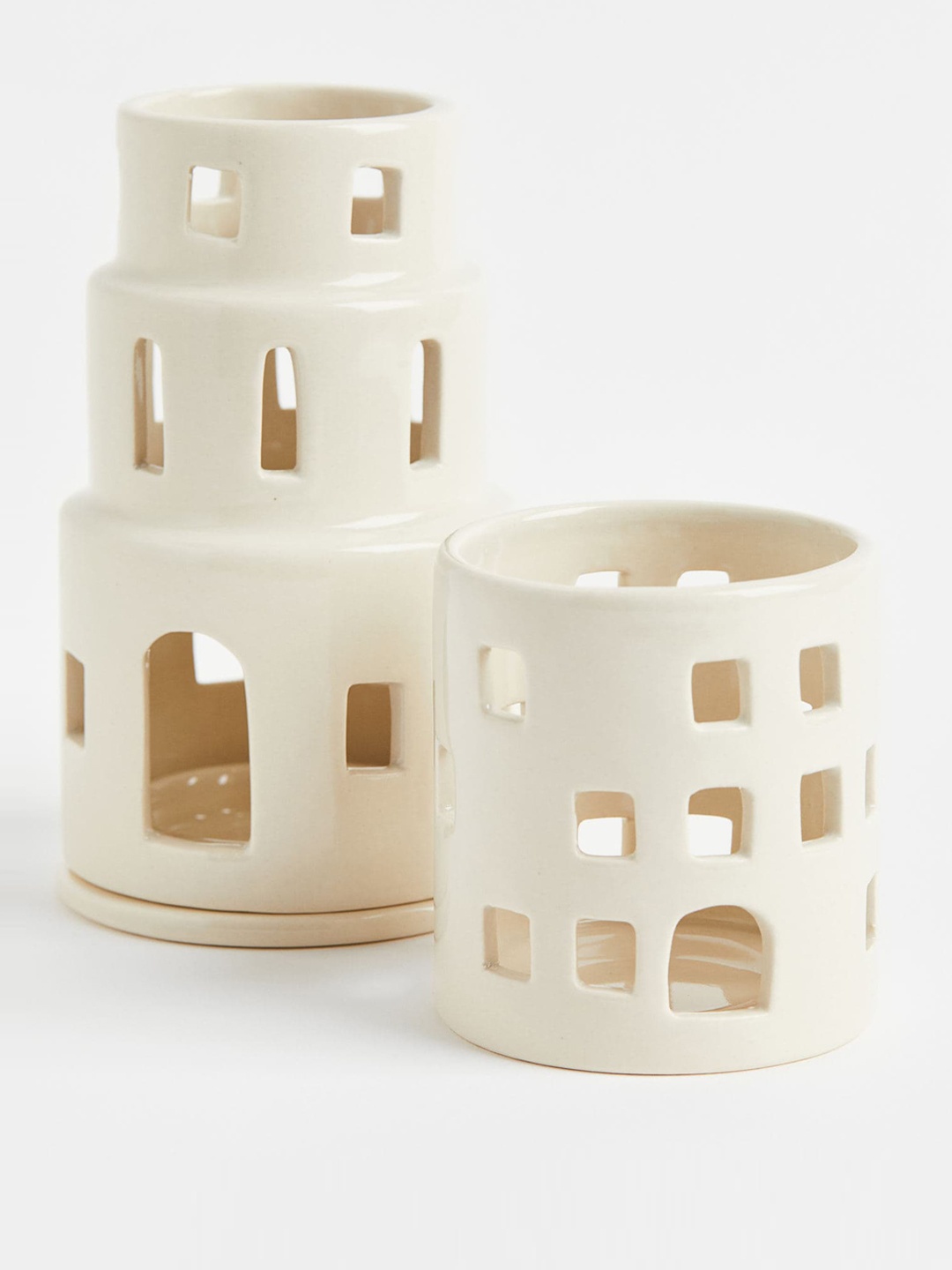 

H&M White Stoneware Tealight Holder