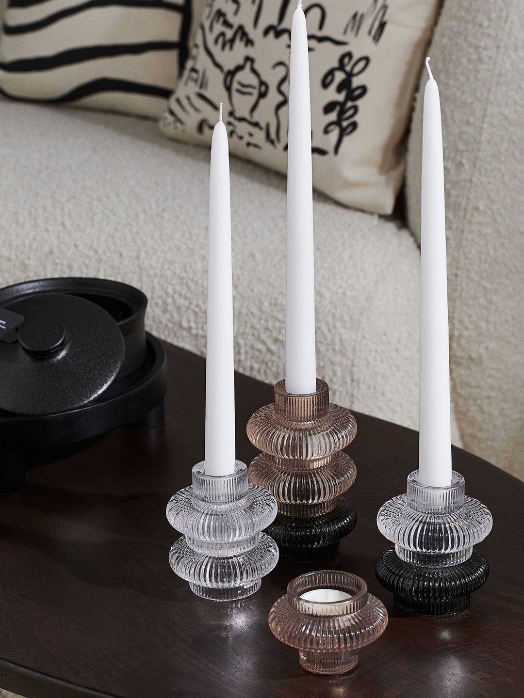 

H&M Transparent Glass Candle Lantern