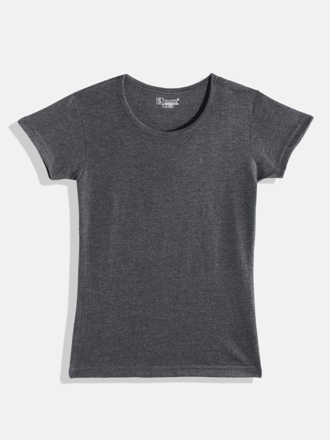 

Eteenz Girls Pure Cotton T-shirt, Charcoal